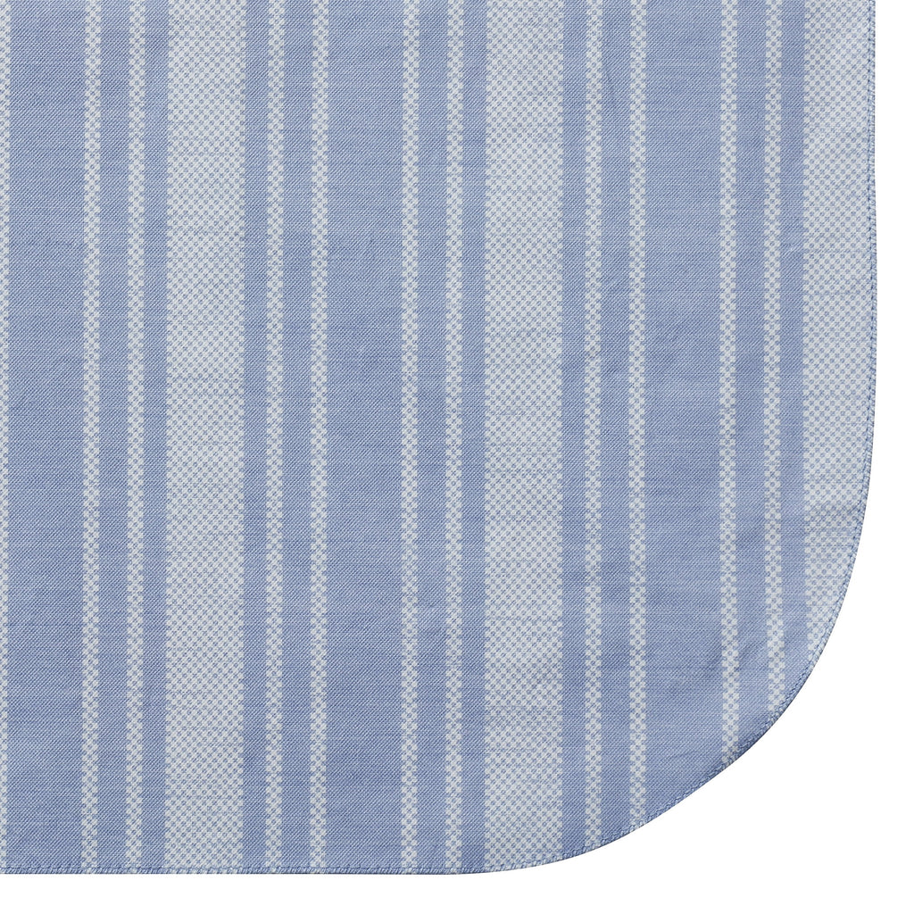 (5 pack) Mainstays Blue Striped PEVA Tablecloth 60" x 84" Rectangle