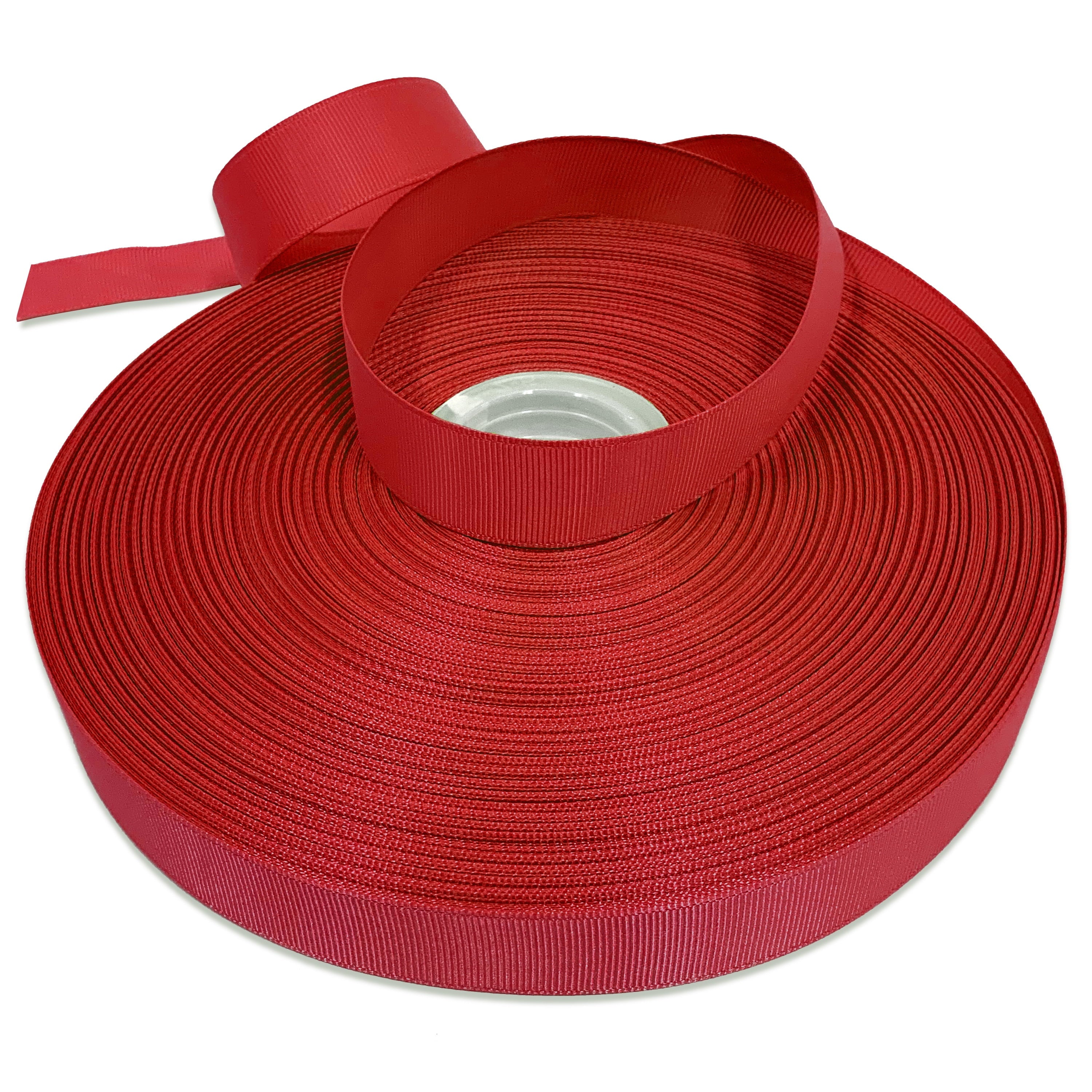 Red Grosgrain Ribbon for Crafts and Bows, 7/8" x 100 Yards by Gwen Studios