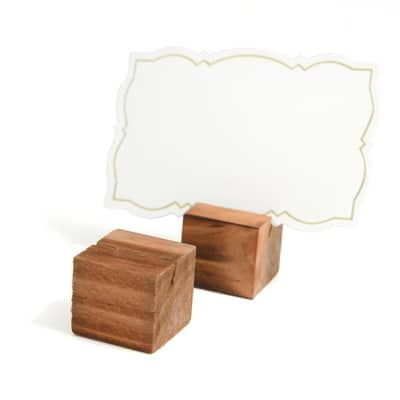 6 Packs: 12 ct. (72 total) Wood Place Card Holders by Celebrate It™