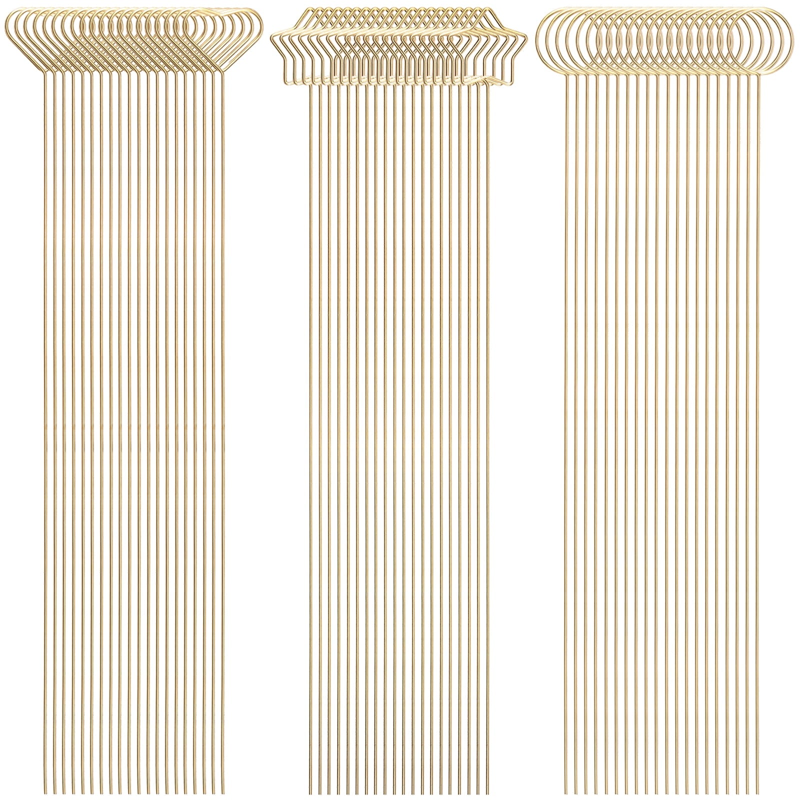 60 Pcs Floral Pick Card Holder Metal Wire Floral Place Card Holder 12.6 Inches Table Number Picture Holder Exquisite Gift Card Holder Sticks for Wedding Party Gatherings