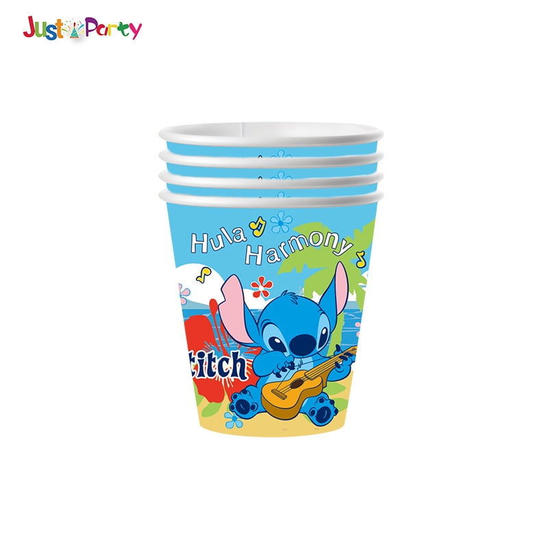STITCH 82/92 PCS Party Supplies, Party Tableware, Disposable Paper Plates- Napkins-Forks Dinnerware Set