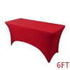 Unique Bargains Spandex Tablecloth 1 Pack Table Cover for 4 Foot Table Coffee 4FT