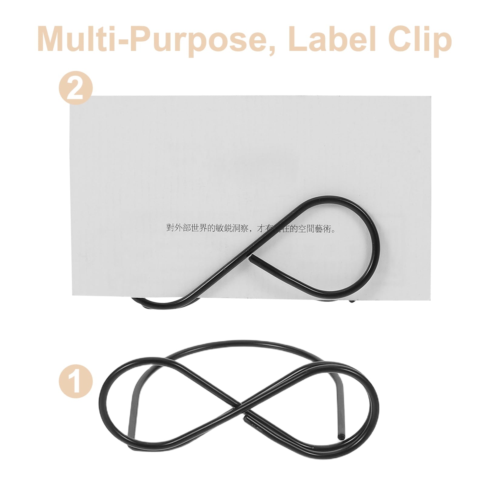 AURARMLET Metal Name Card Holder Place Card Holders Multi 20Pcs