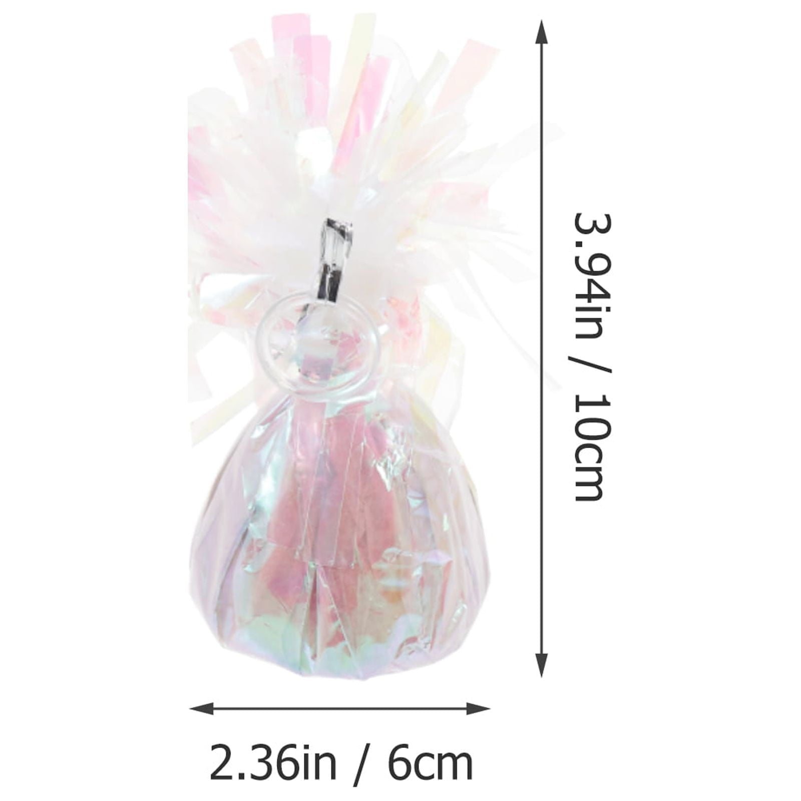 WHAMVOX  12 Pcs Balloon Accessory Aluminum Foil Weights Balloons for Birthday Party Colorful