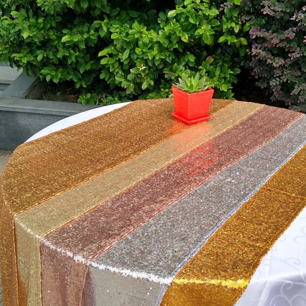 HEALEEP 1Set Sequin Backdrop for Banquets Silver 47.2x70.9in