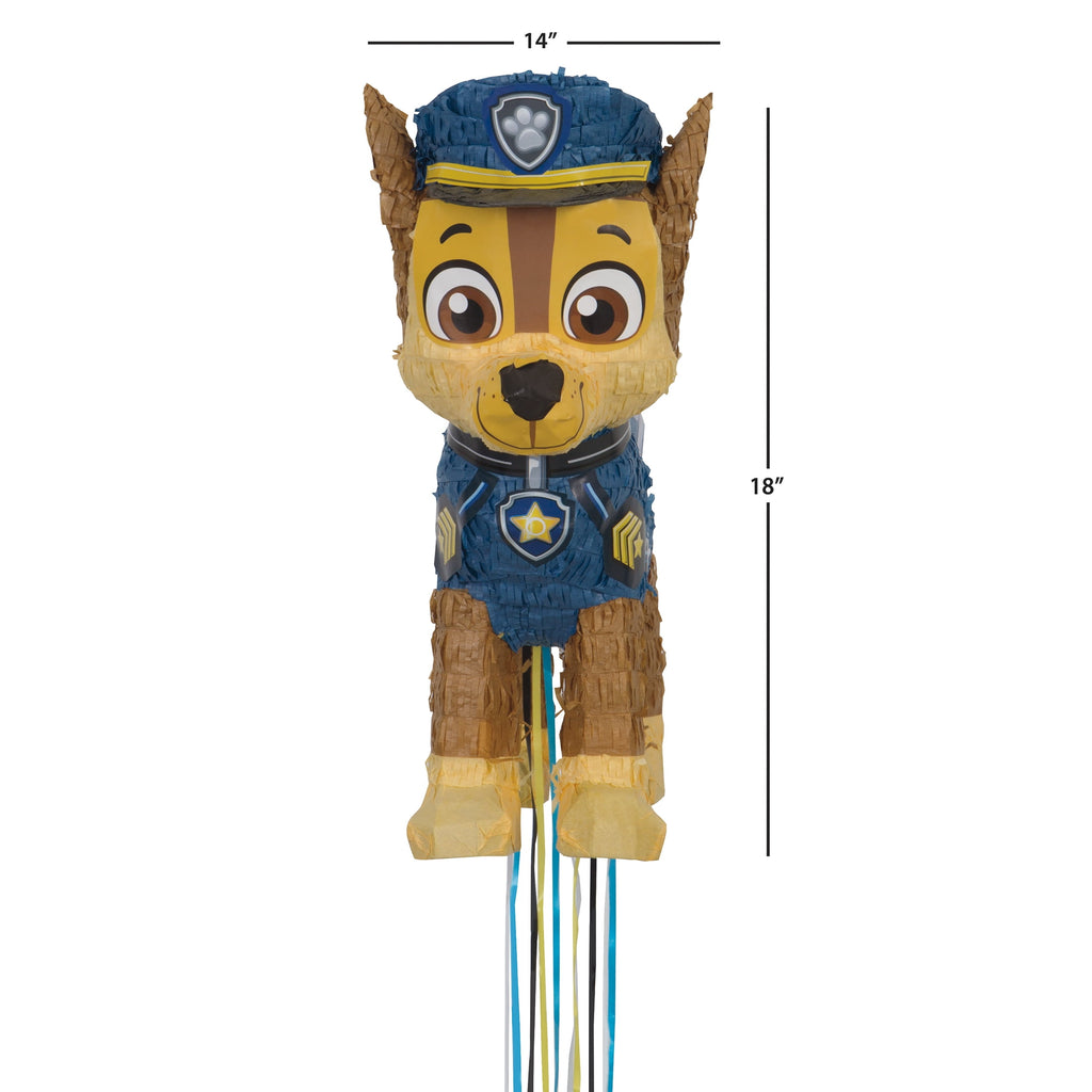 Chase PAW Patrol Pinata, Pull String, 15 x 18in