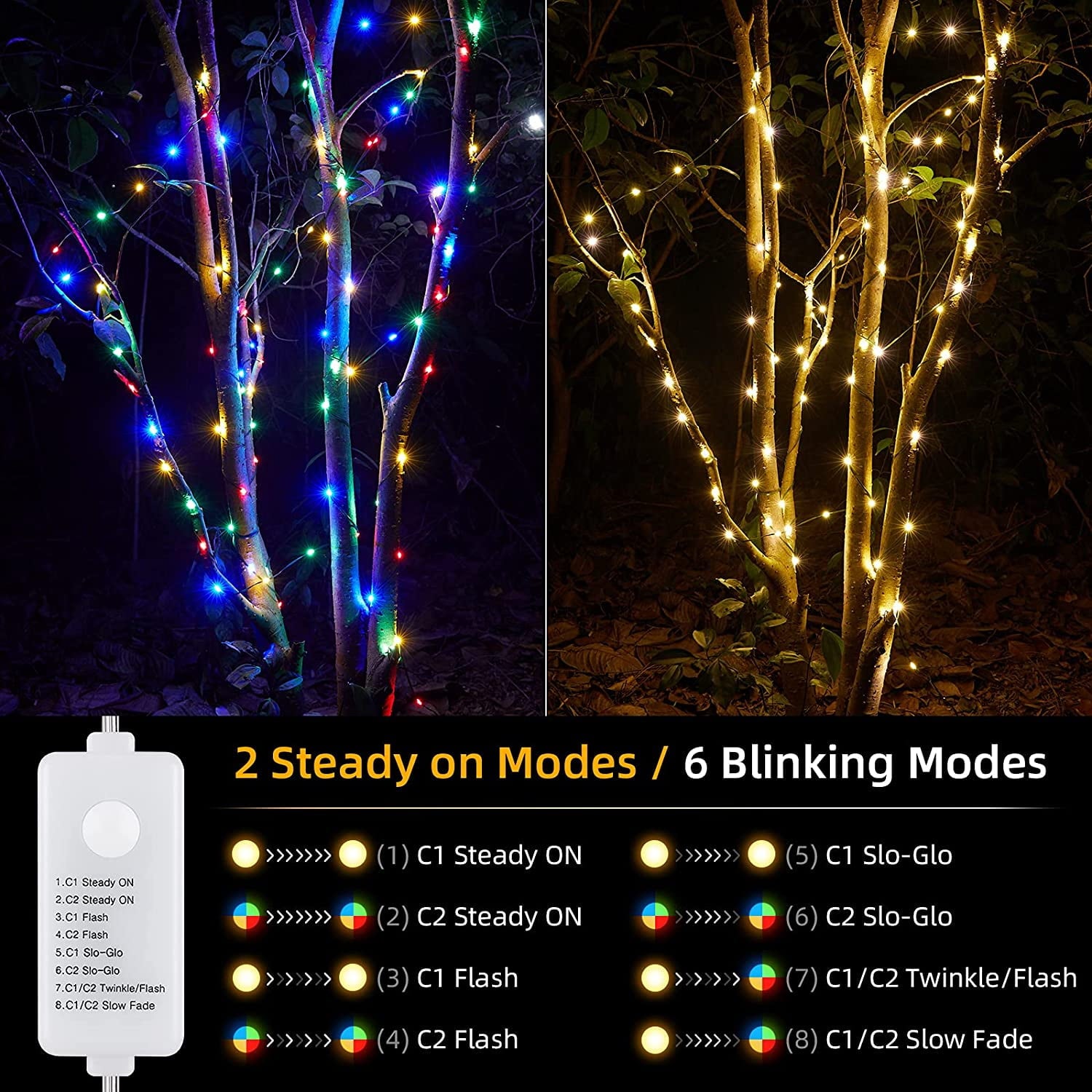8 Modes Of Outdoor Indoor Wedding Party Decorative Lights