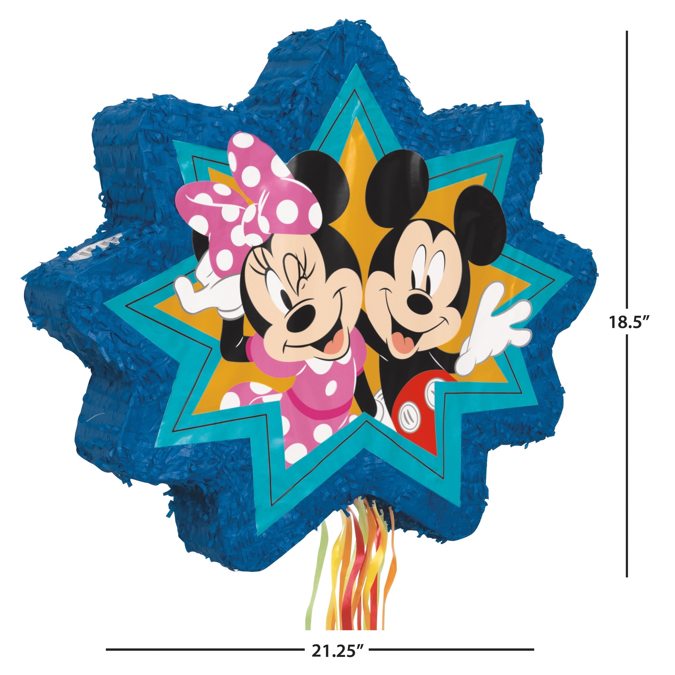 Disney Mickey & Friends Clubhouse Shaped Drum Pull Pinata, 1ct