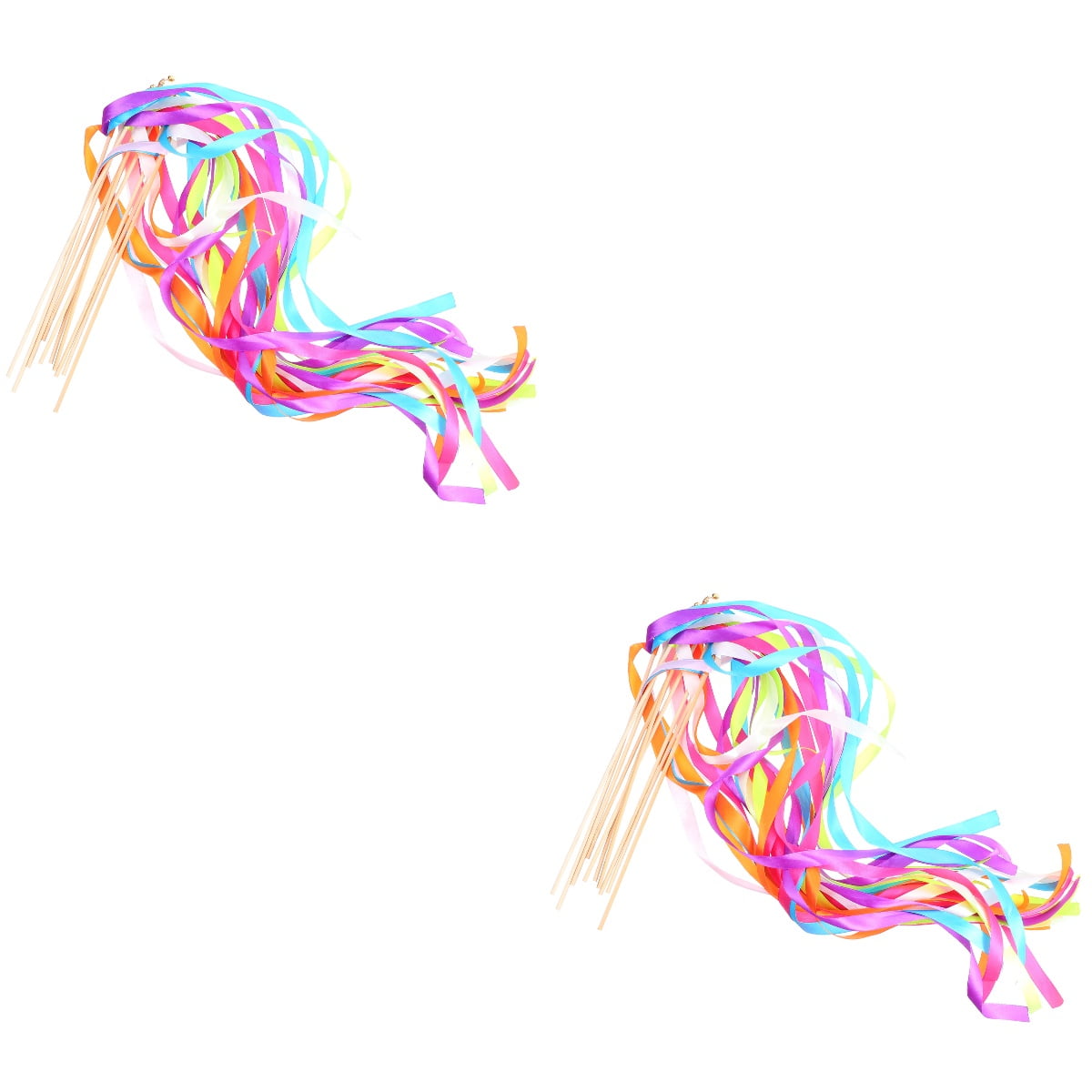 20 pcs Wedding Fairy Sticks Party Ribbon Sticks Party Favors Random Color