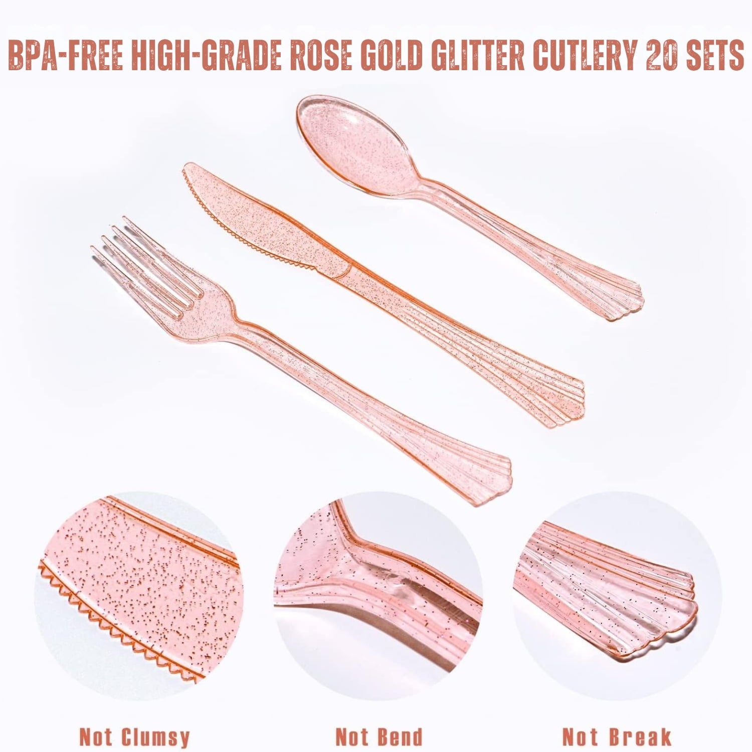 141 Piece Pink Gold Party Supplies Set Serves 20 - Plate Tablecloth Cup Napkins for Wedding Bridal Shower Baby Shower Holiday Parties