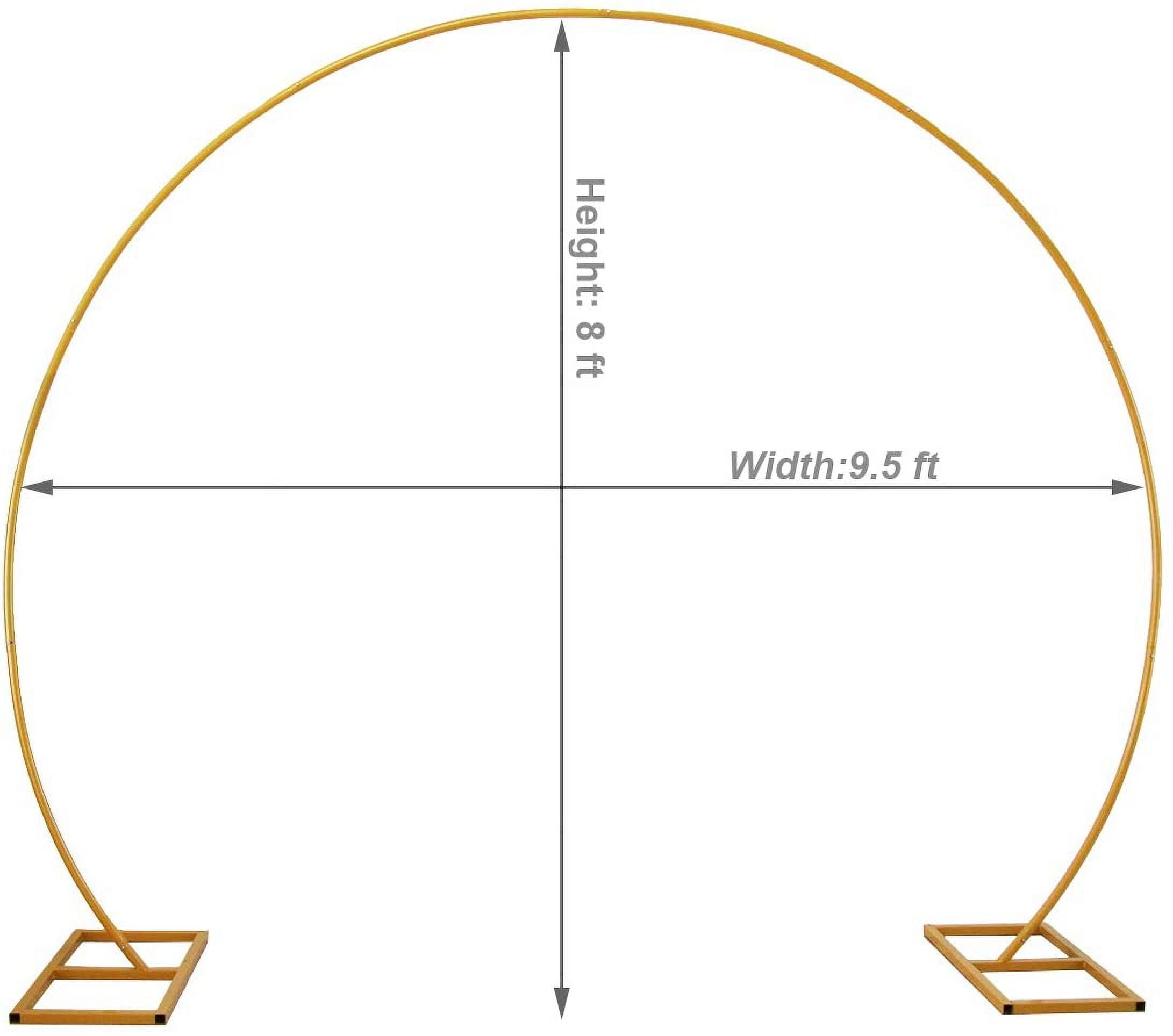LANGXUN Large Size Golden Metal Circle Balloon Arch Decoration, for Birthday Decoration, Wedding Decoration, Graduation Decorations and Event Party Supplies, Baby Shower Photo Background Decoration