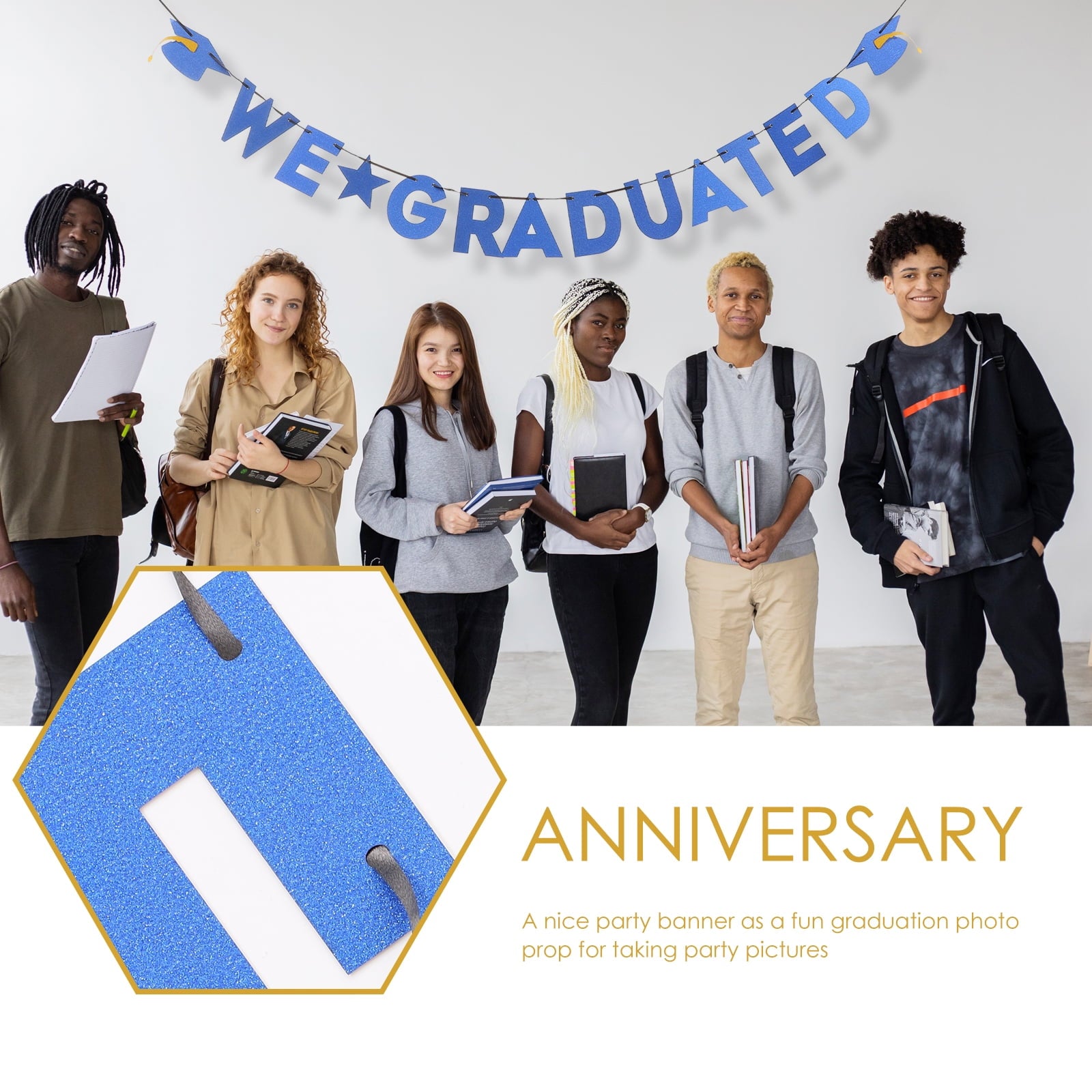 4 PCS Graduation Season Banner Photo Booth Background