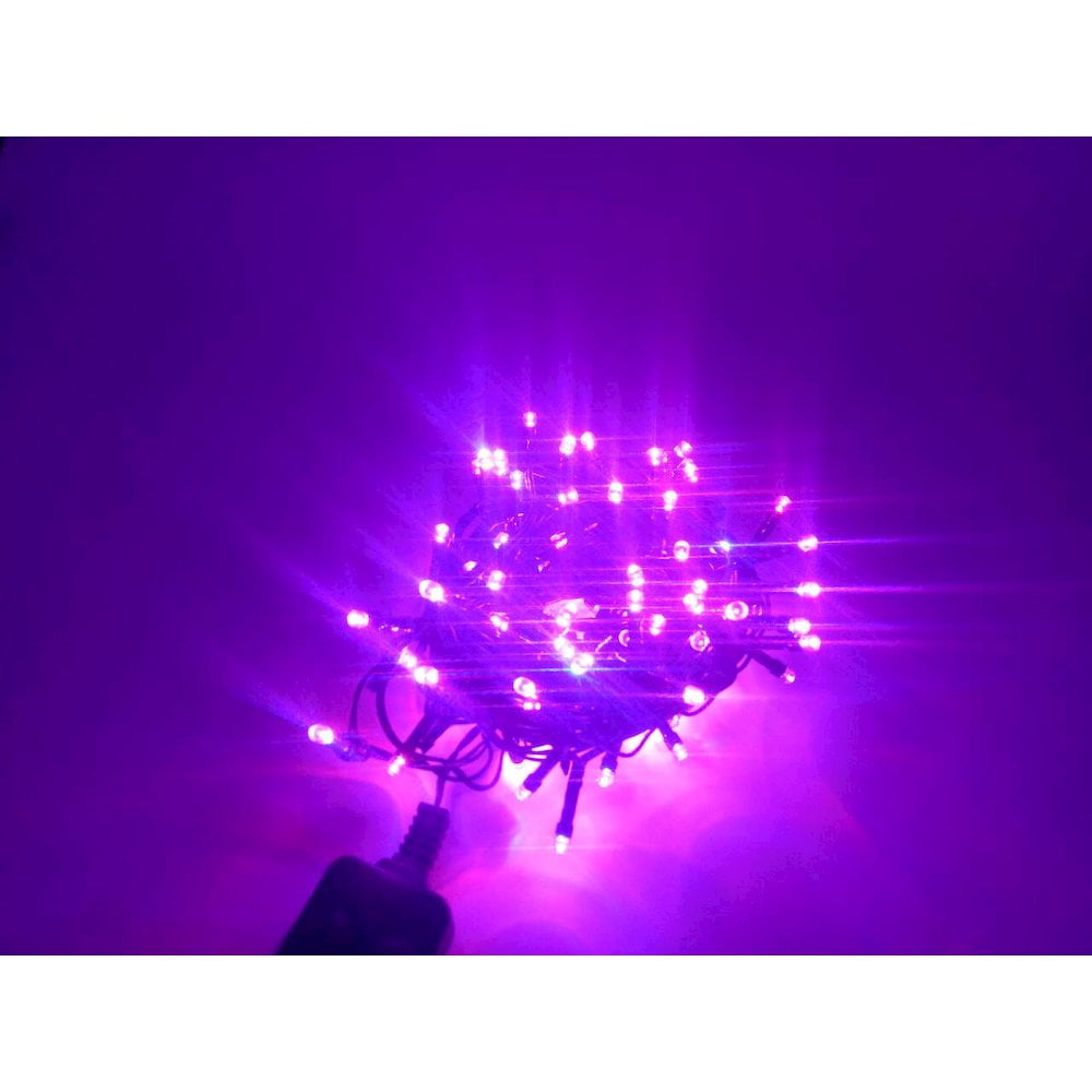Hi-Line Gift Ltd. Multi-Function Timed String Lights - 100 RGB LEDs with Remote