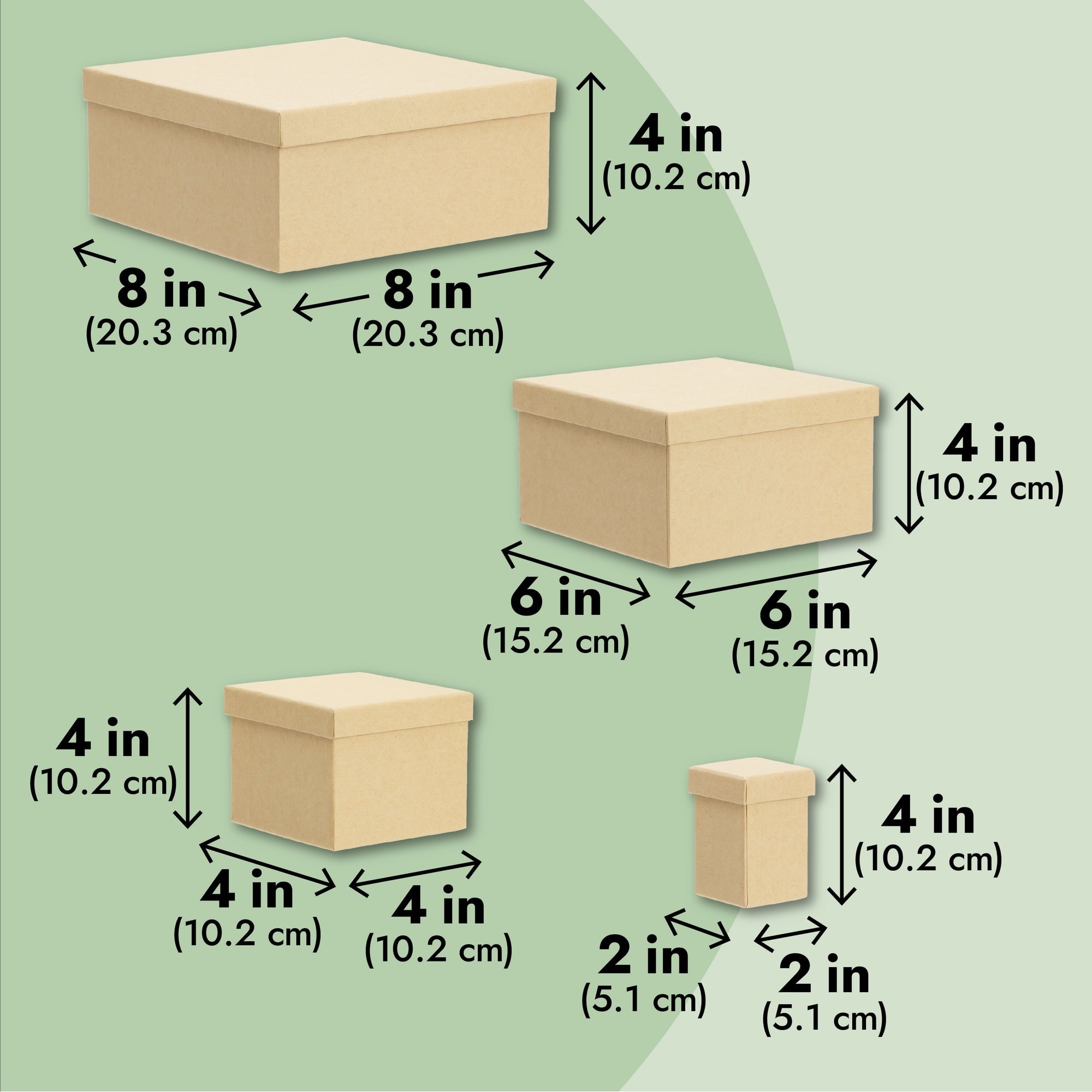 6-Pack Decorative Nested Boxes with Lids, Assorted Sizes, Square Nesting Gift Box, Large to Small, Thick Paper Board, Stackable Gift Boxes for Presents, Wedding, Birthday, DIY