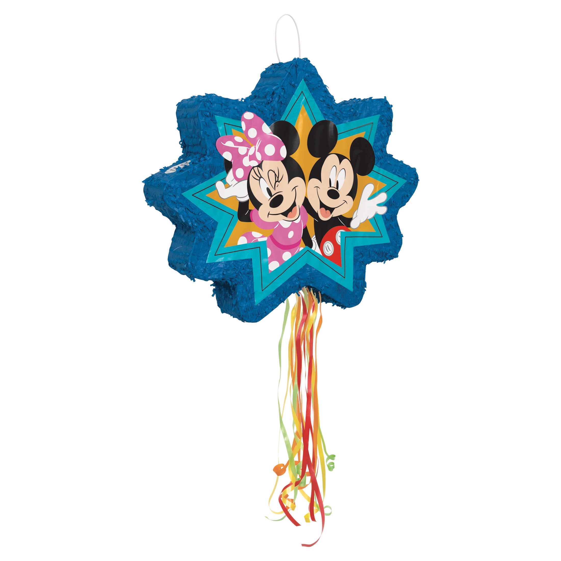 Disney Mickey & Friends Clubhouse Shaped Drum Pull Pinata, 1ct