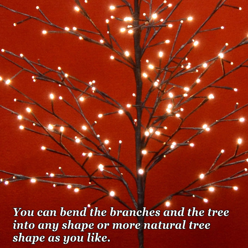 Sunny 6ft Star Light Tree 240 LED Light Warm Light String Party Christmas Decoration New