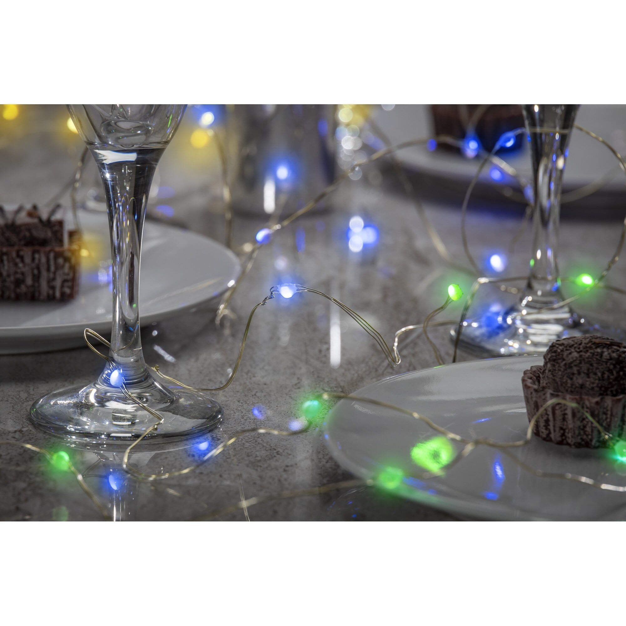 Everlasting Glow  19.6 ft. RBG Battery Operated Smart LED Light String