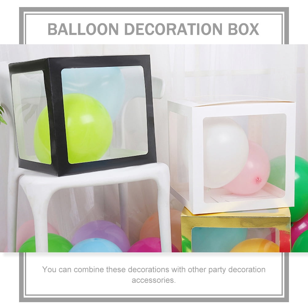 Masteelf  4 Pcs Balloons Birthday Gift Box DIY Decoration Empty Boxes