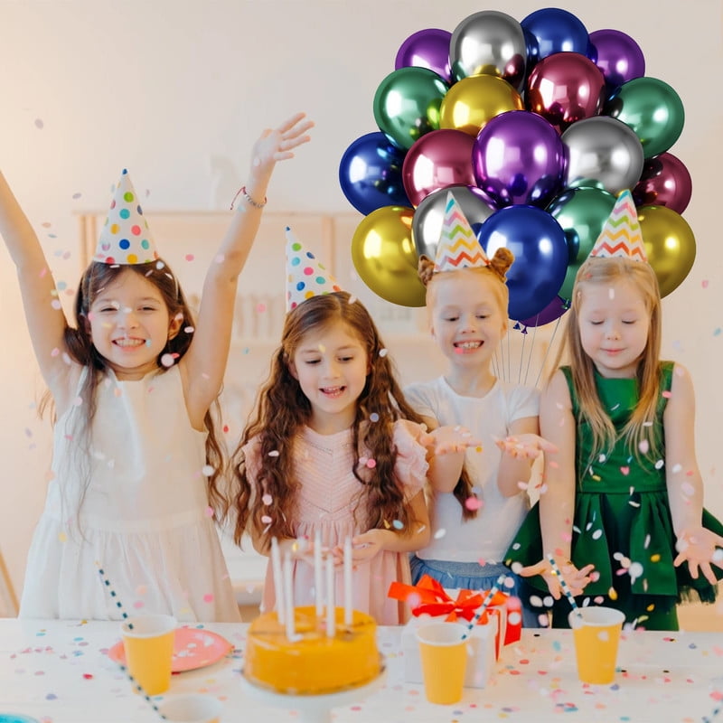 60pcs Colorful Latex Party Balloons – 18 Theme Sets with 12-Inch Balloons for Birthday, Wedding, Graduation, Bridal Shower, Halloween, Baby Shower & Festival Décor – Air or Helium Inflatable