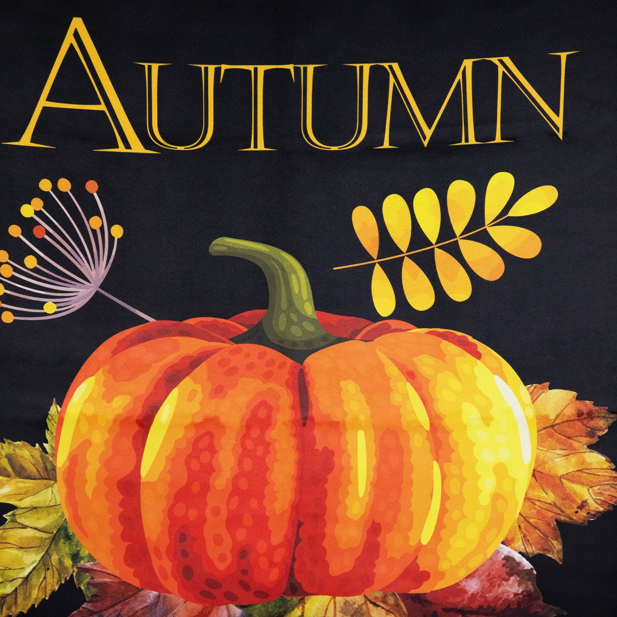 Northlight Autumn Blessings and Pumpkin Fall Harvest Outdoor House Flag - 40" x 28"