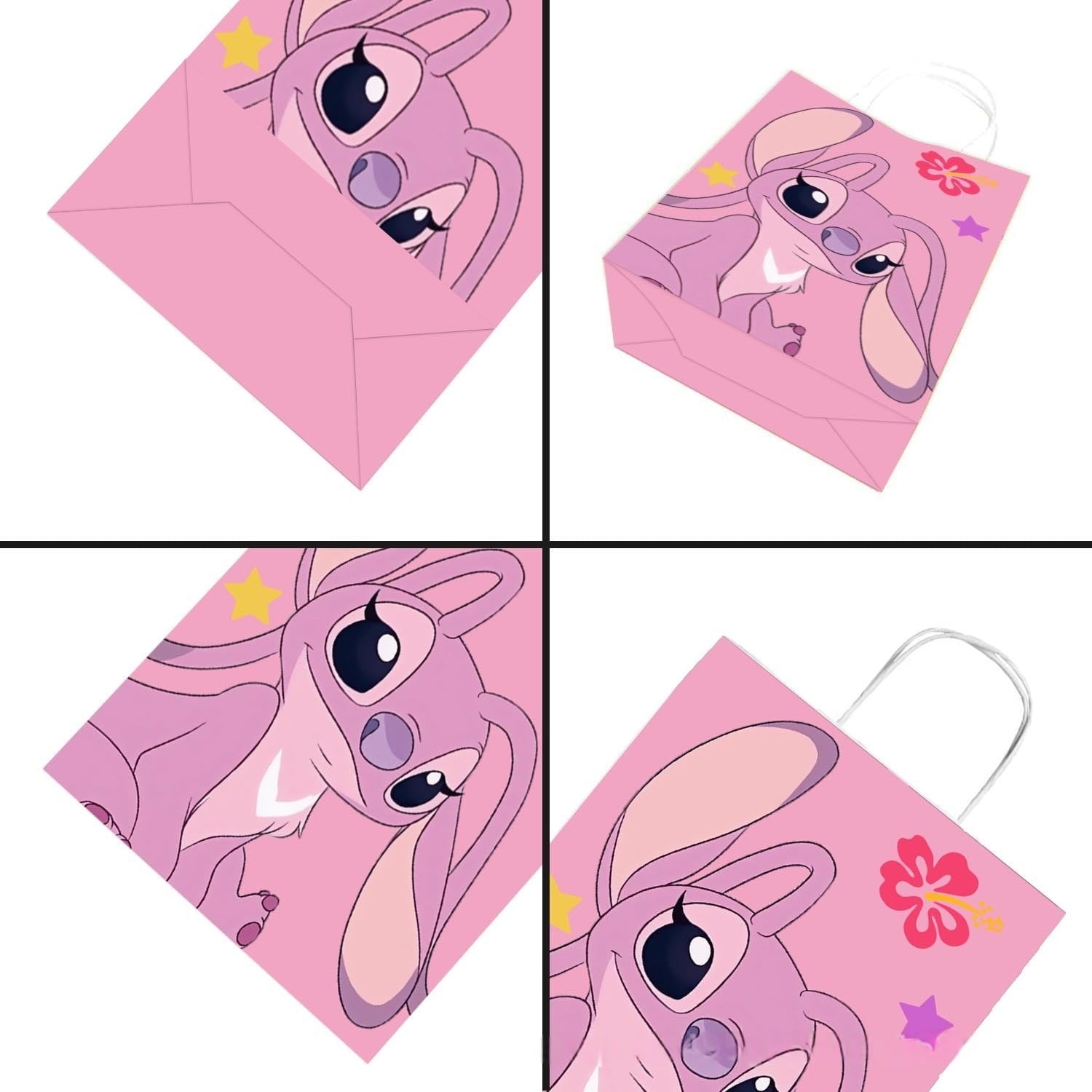 24 Pcs Anime Party Cartoon Gift Bags, Birthday party bags, Cartoon candy bags, Party Supplies（8.26"×5.9"×3.15"）