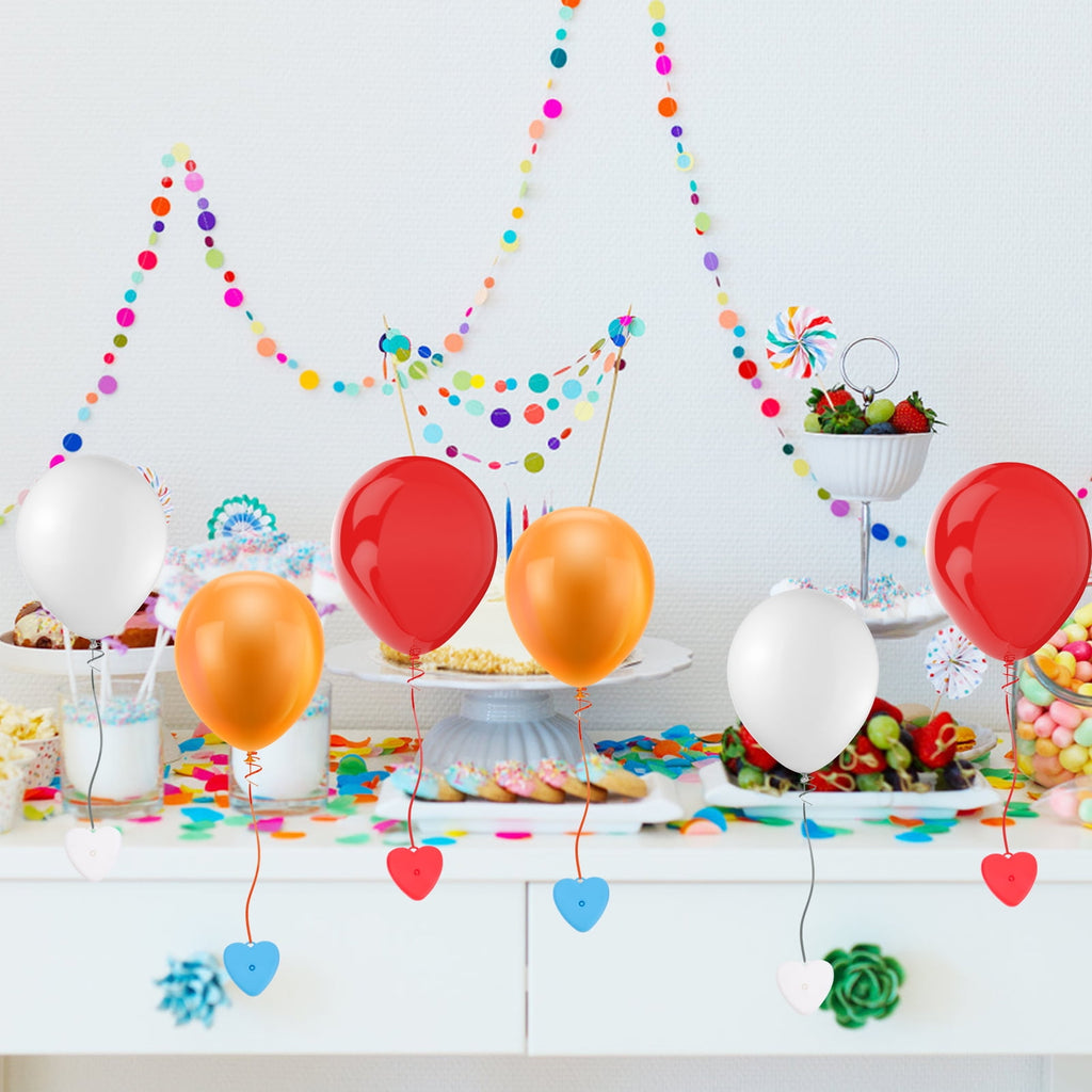 Raindrops 50 pcs Balloons Weights Colorful Heart Balloons Weights for Wedding Party