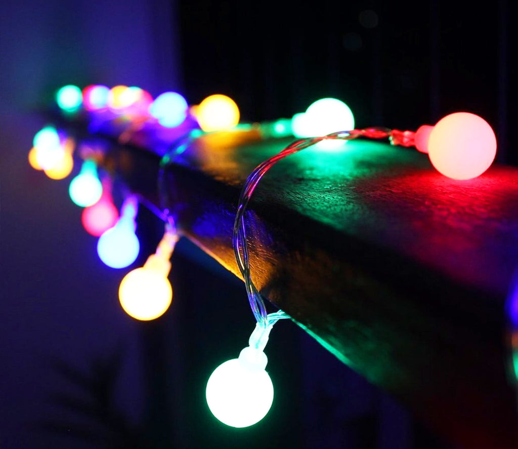 Multi-Colored LED Christmas String Lights, Curtain Lights for Bedroom