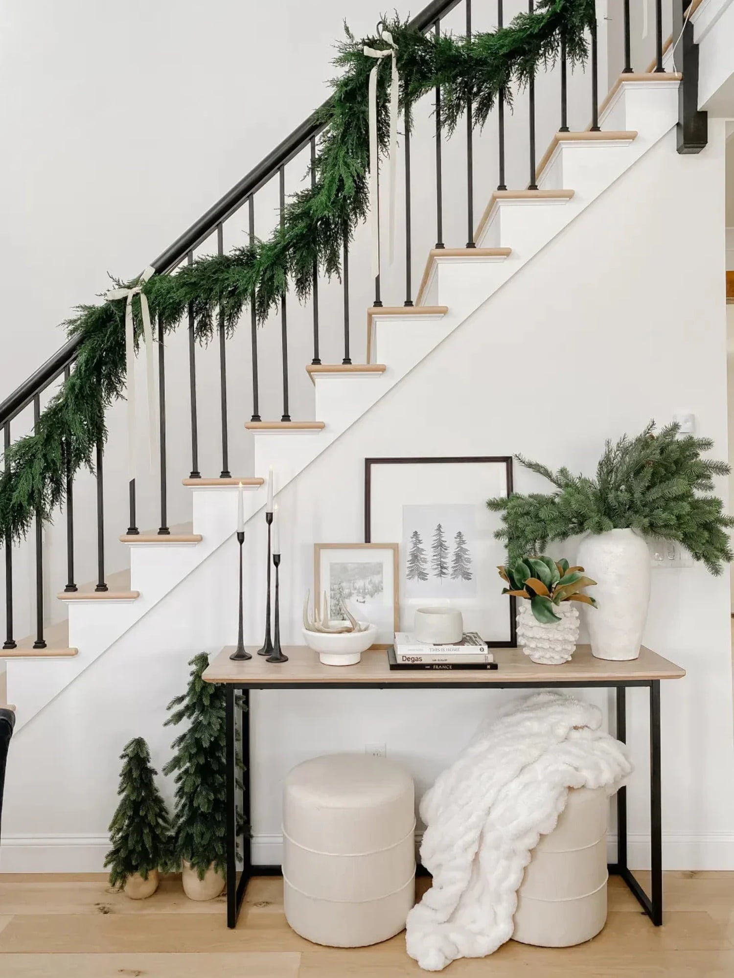 Nearly Natural 60" Decorative Plastic Lush Cedar Garland in Green