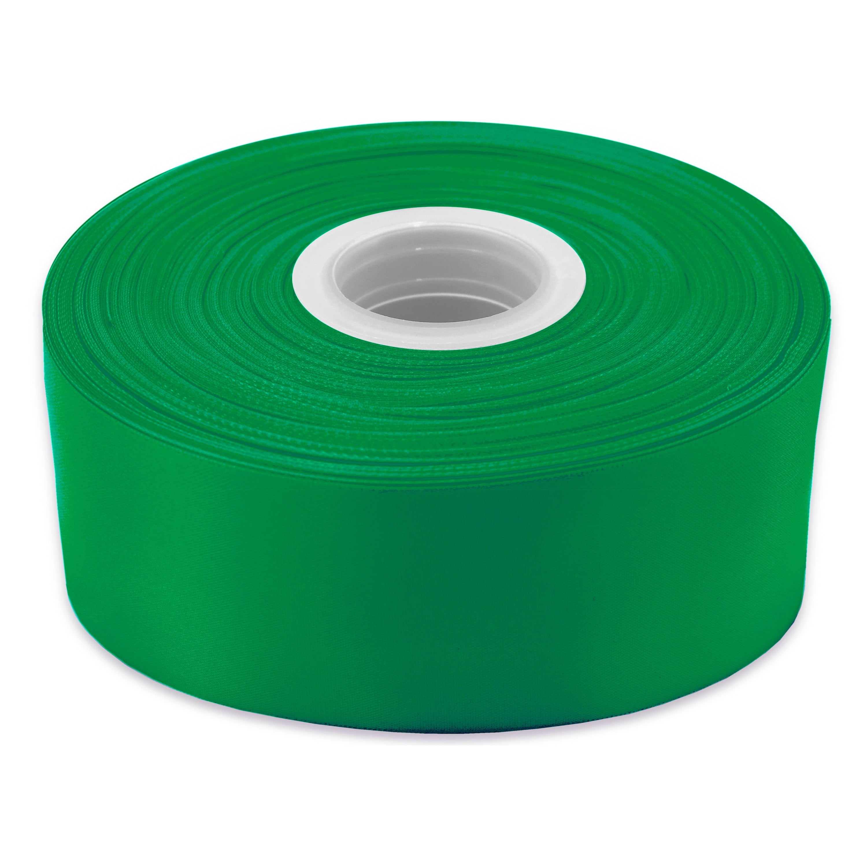 GWEN STUDIOS Christmas Red Polyester Single Face Satin Ribbon, 150' x 2.5"