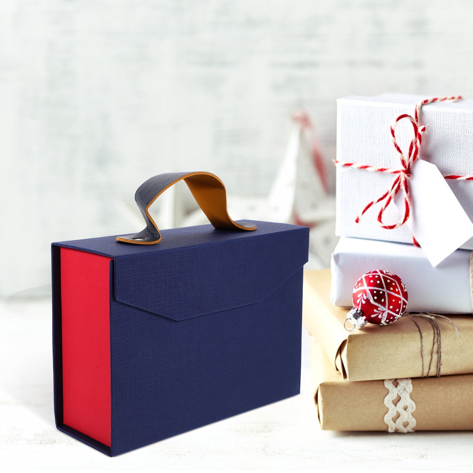 Masteelf 5pcs Party Gift Packing Box Gift Wrapping Holder Party Favor Empty Gift Storage Box