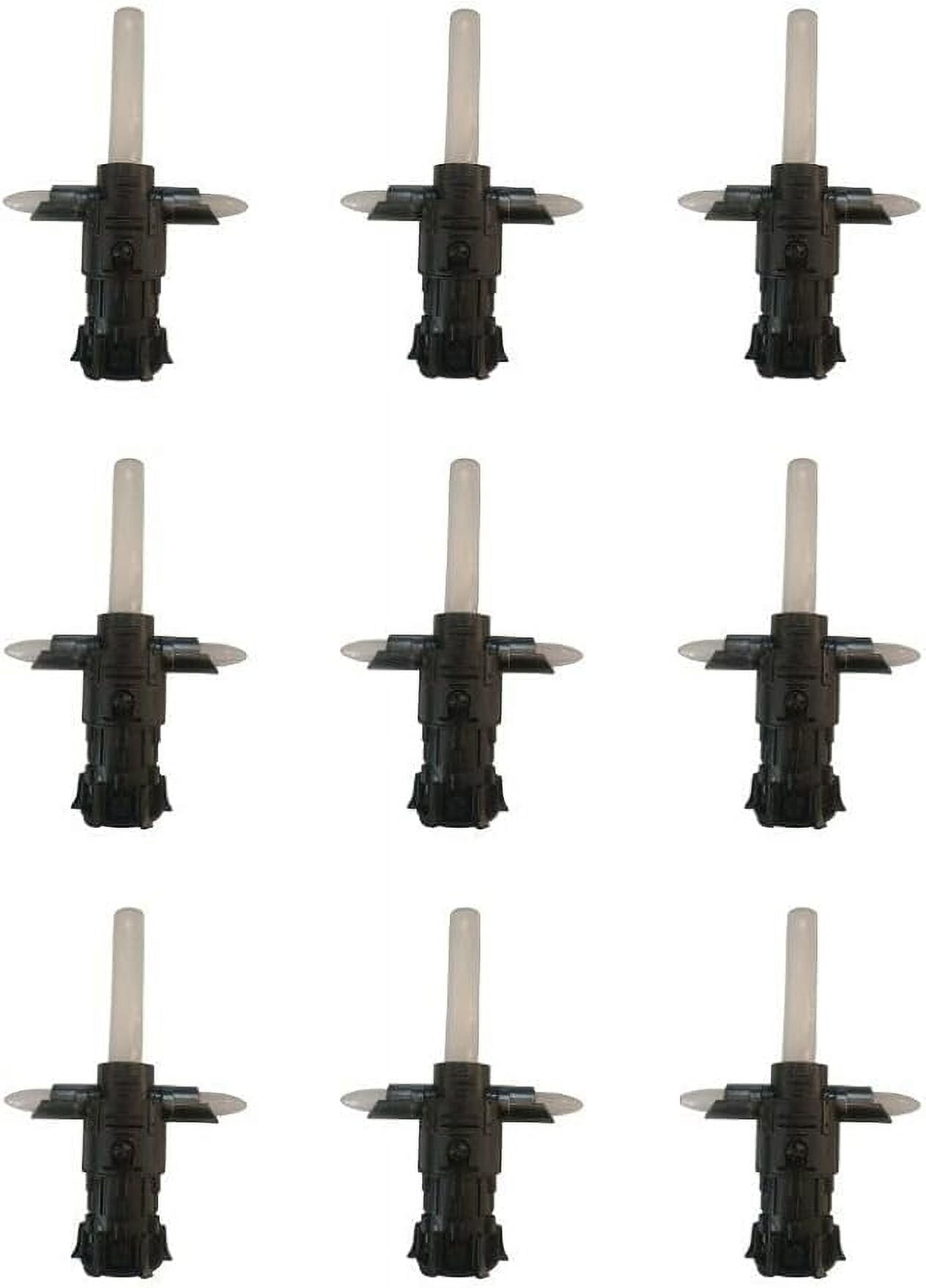 9 Pack - 6" LED Glow Light Up Galaxy Star Saber Sword Mini Candy Dispenser Set for Themed Parties, Bulk Party Favors and Cosplay