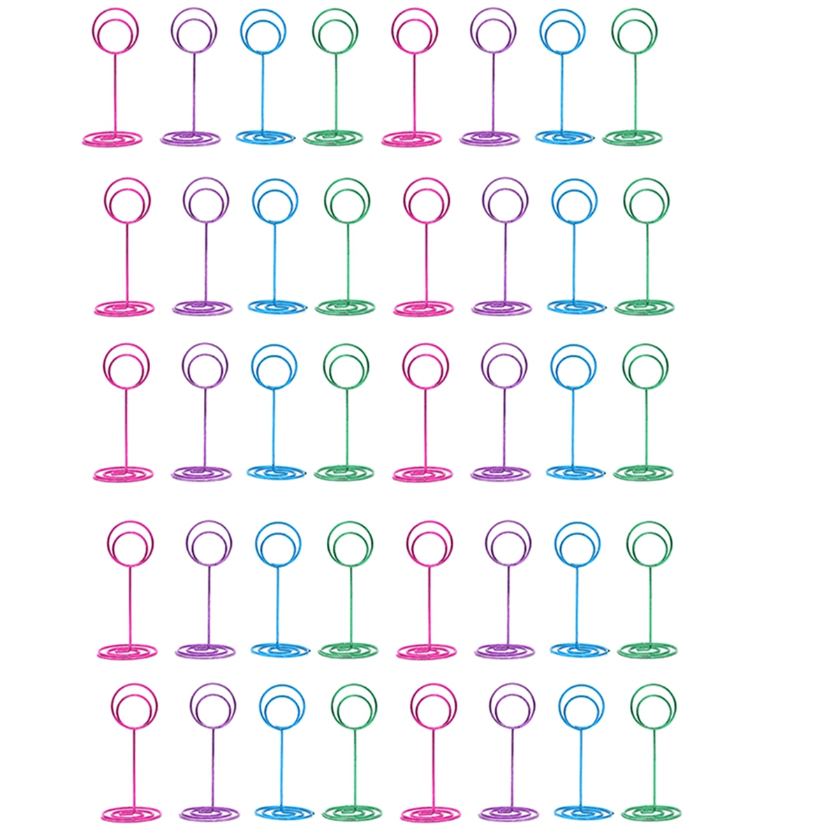 80Pcs Table Number Holders Place Card Holder, Picture for Wedding, Birthday Anniversary Party, Restaurant 85mm