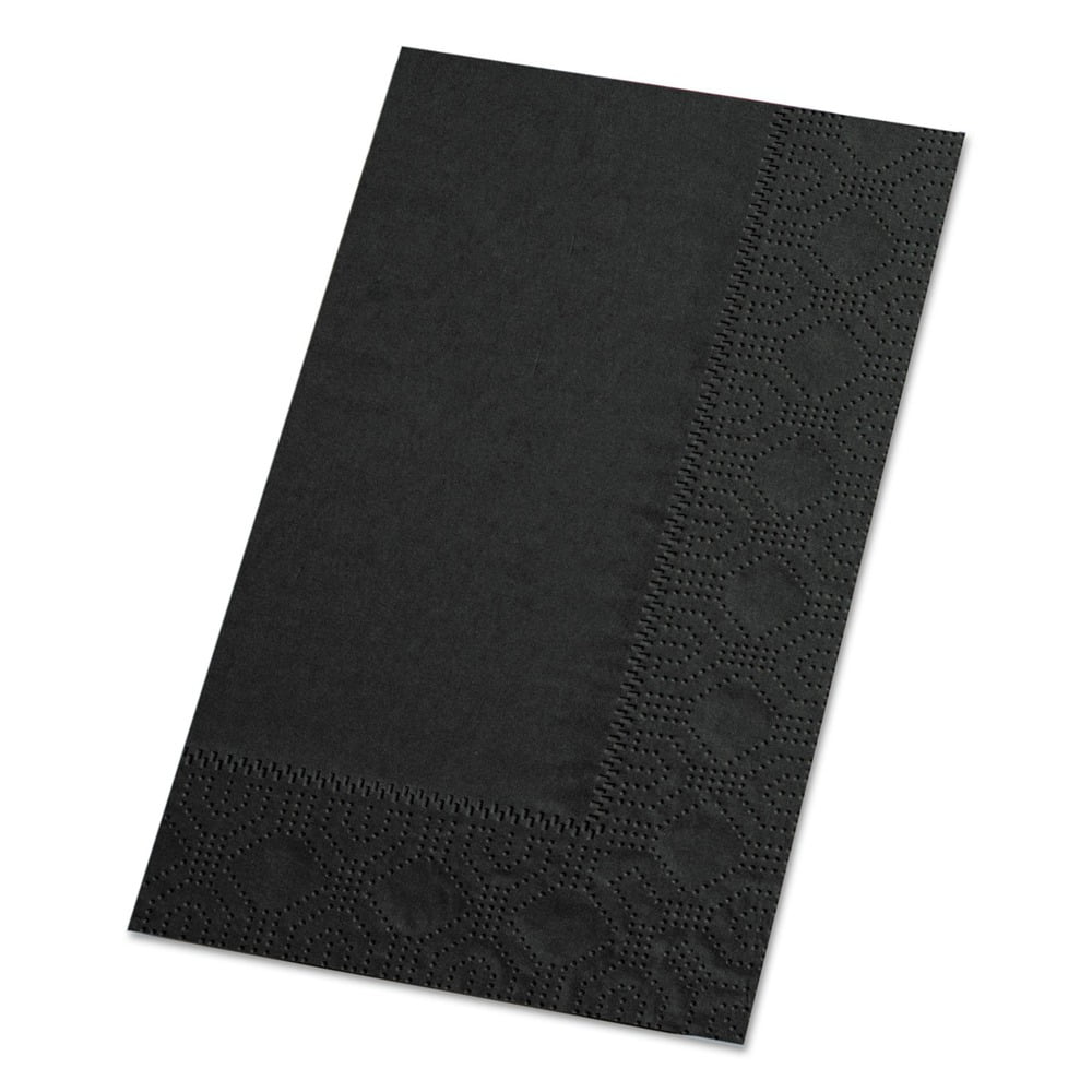 Hoffmaster 2-Ply Black Dinner Napkins, 1000 count