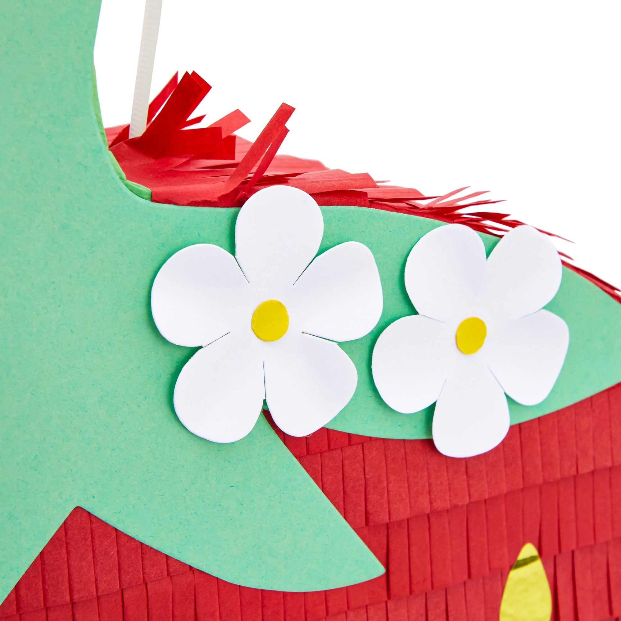 Strawberry Pinata - Fruit Themed Summer Birthday Party Decorations (Small, 16.5 x 13 x 3 in)