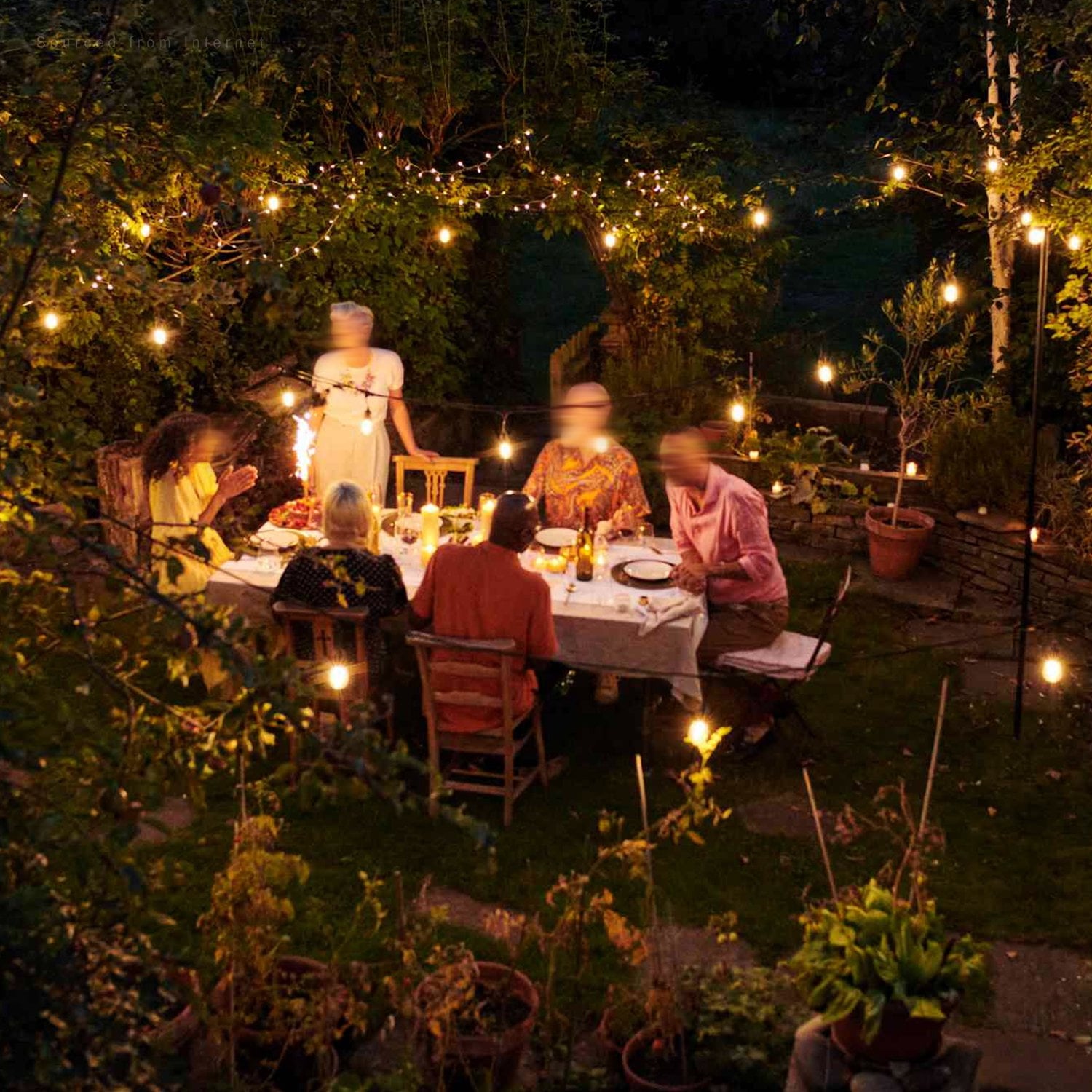 TORCHSTAR 50ft Outdoor Patio String Lights 24 Bulbs + Extra 12 Bulb Extendable Retro Style Hanging Lights for Festivals & Events, 24 Sockets, Weatherproof Commercial Grade, Garden, Balcony, Entrance