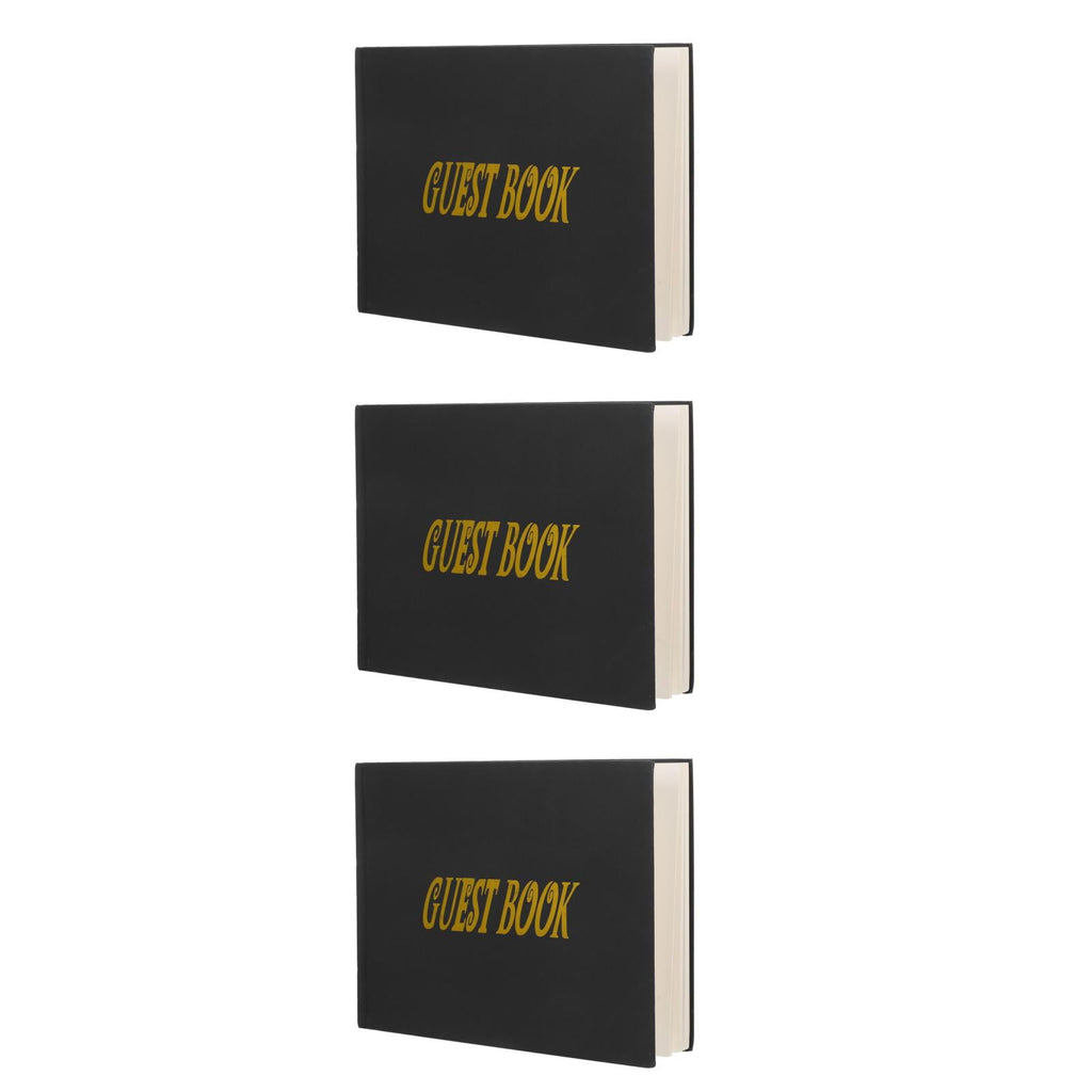 Masteelf 3pcs Signature Board Guest Book Funeral Guest Book Funeral Sign In Book For Guest Signature Board Guest Book Birthday Guest Book For Party