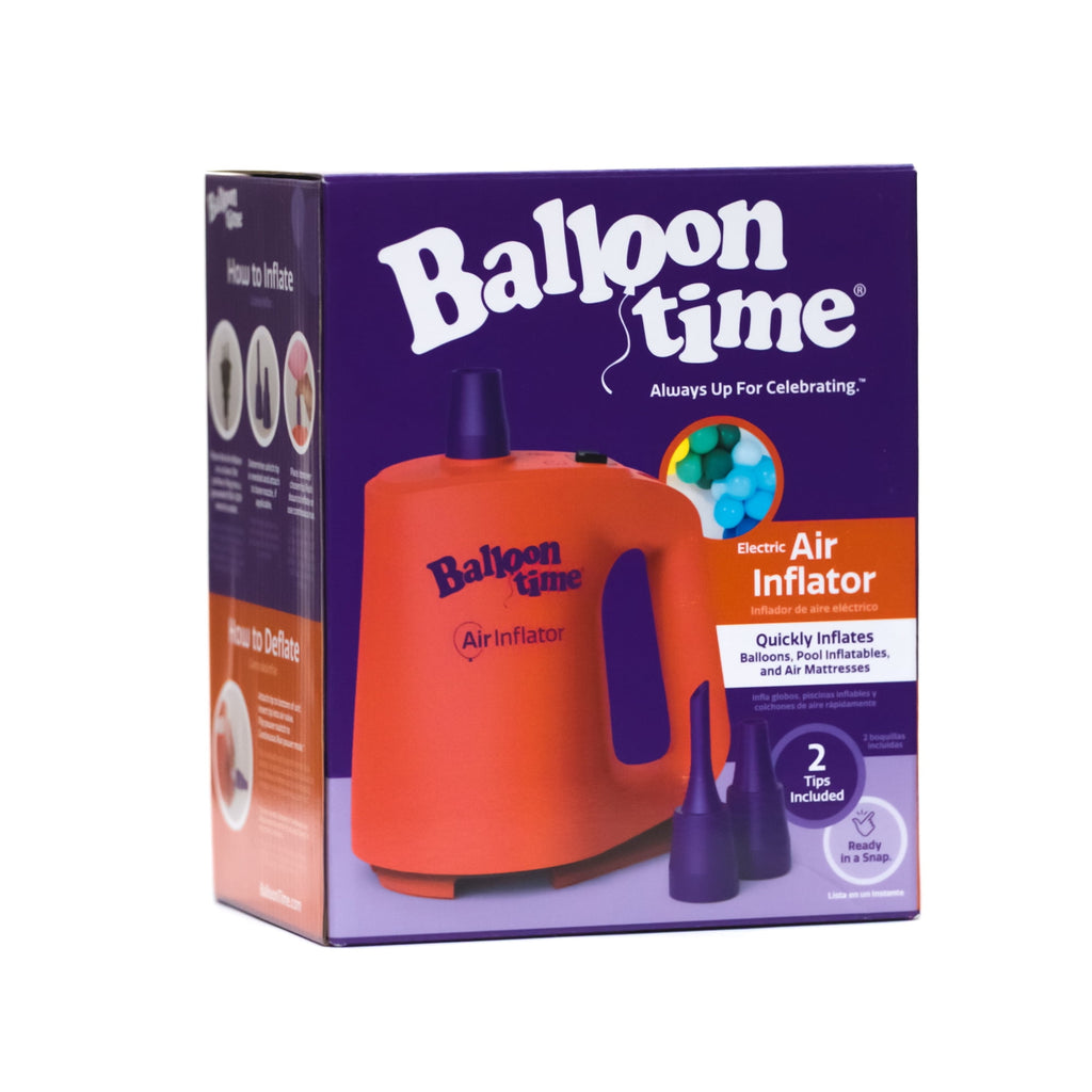 Balloon Time Electric Air Inflator Pump, Dual Nozzle, for Balloons, Pool Floats & Air Mattresses