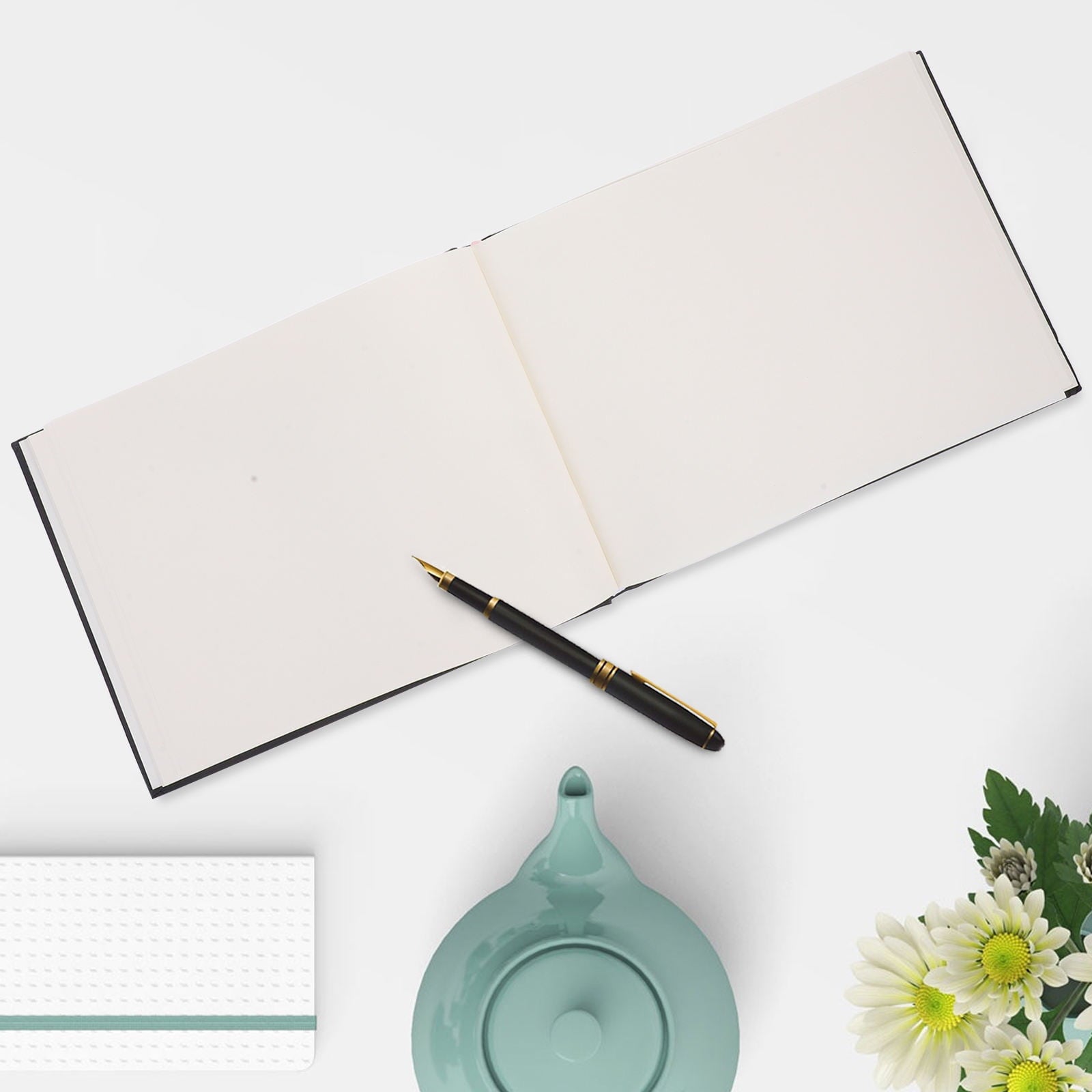 Masteelf 2pcs Wedding Memory Book Guest Book For Memorial Service Graduation Signature Book Guest Signing Book Memorial Service Guest Book