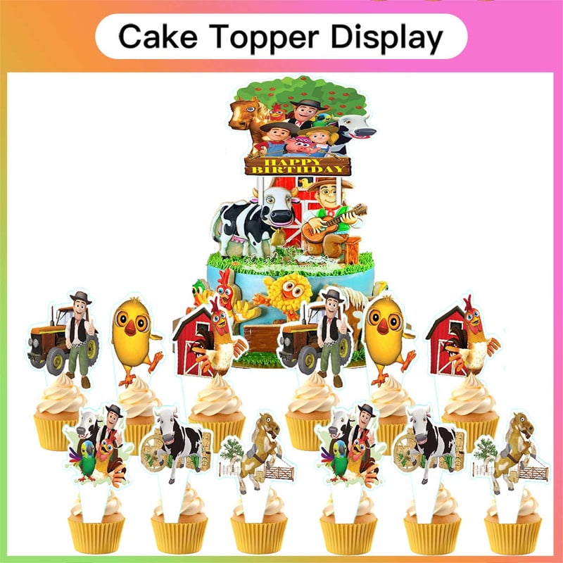 La Granja de zenon Balloons Plates Party Supplies Decoration Birthday Cake Topper Decor Banner Backdrop Tableware