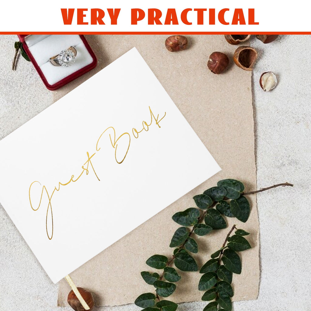 HEMOTON Paper Guest Book Guest Book Sign Book Wedding Decoration Guest Signature Book for Sign
