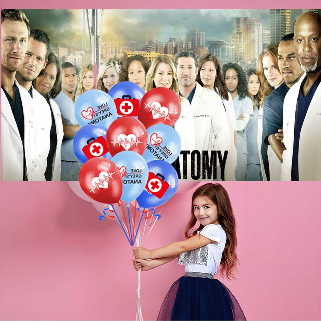 Grey's Anatomy Plates Balloons Party Supplies Plates Cake Toppers Decorations Banner Tableware Birthday Decor