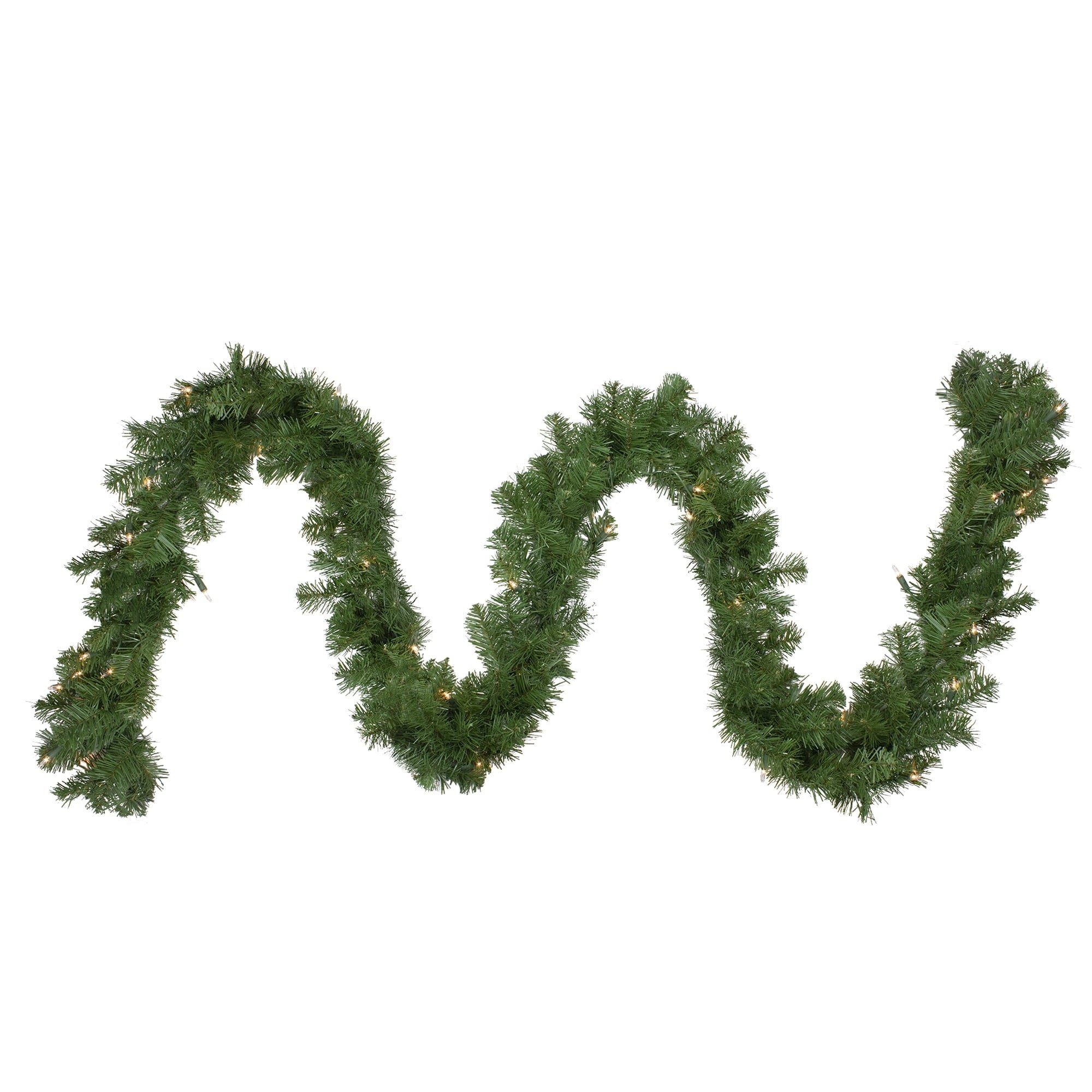 9' x 10" Pre-Lit Windsor Pine Artificial Christmas Garland - Clear Lights