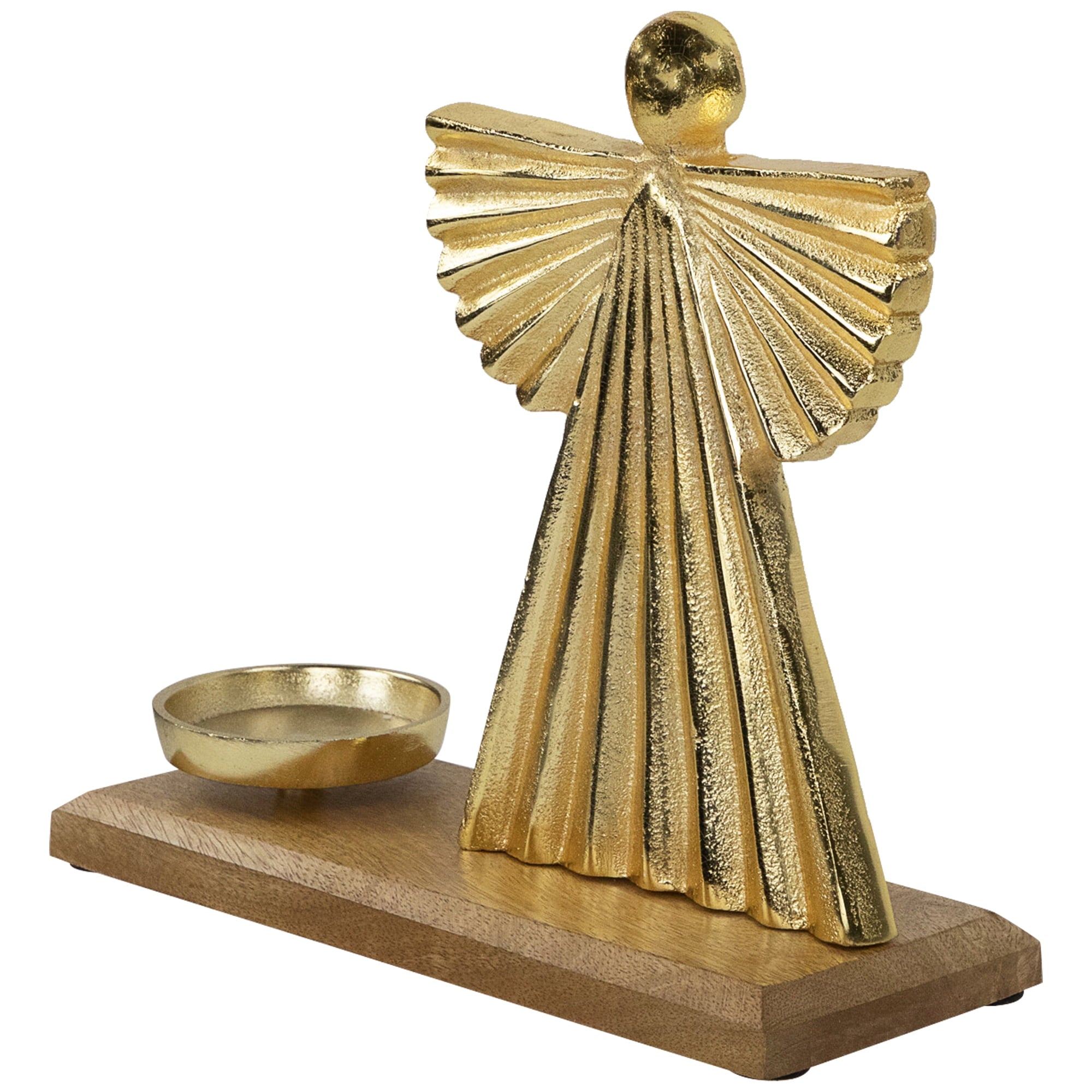 Northlight Heavenly Angel Metal Christmas Votive Holder - 10" - Gold