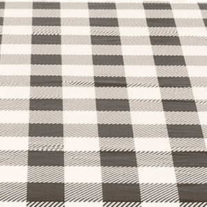 Waverly Inspirations Rectangular Elastic Fitted Table Cover Waterproof Vinyl Tablecloth With Flannel Backing, 6Ft Table, 72" x 30", Gingham Plaid, 4 PK