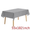 Unique Bargains 1 Pack Rectangle Tablecloth, Oil-Proof, Spill-Proof, and Water Resistance PVC Table Cover for Party Kitchen Dining Room Beige 55" x 71"