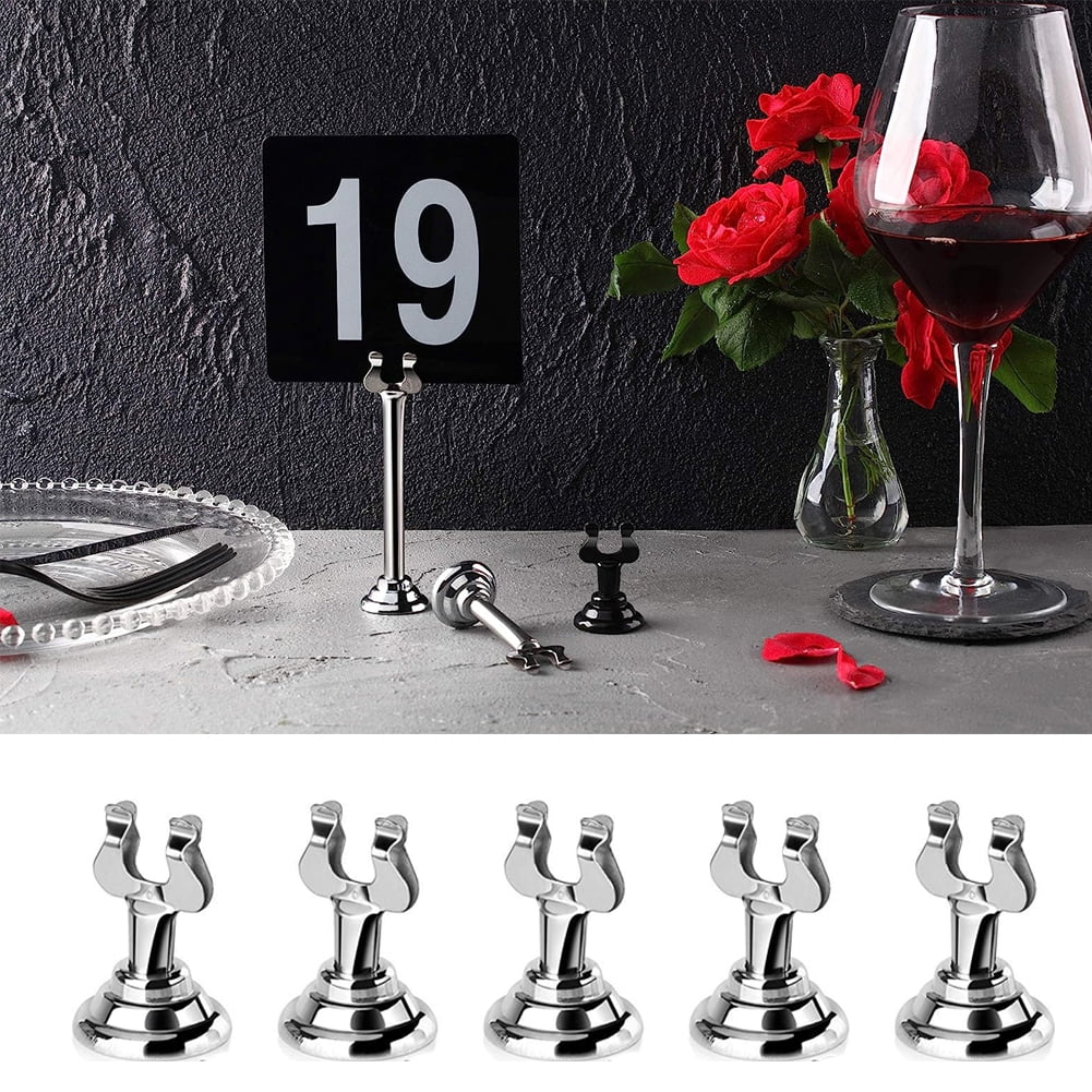 UDIYO Harp Clip Style, Place Card/Table Number Holder,Set of 10