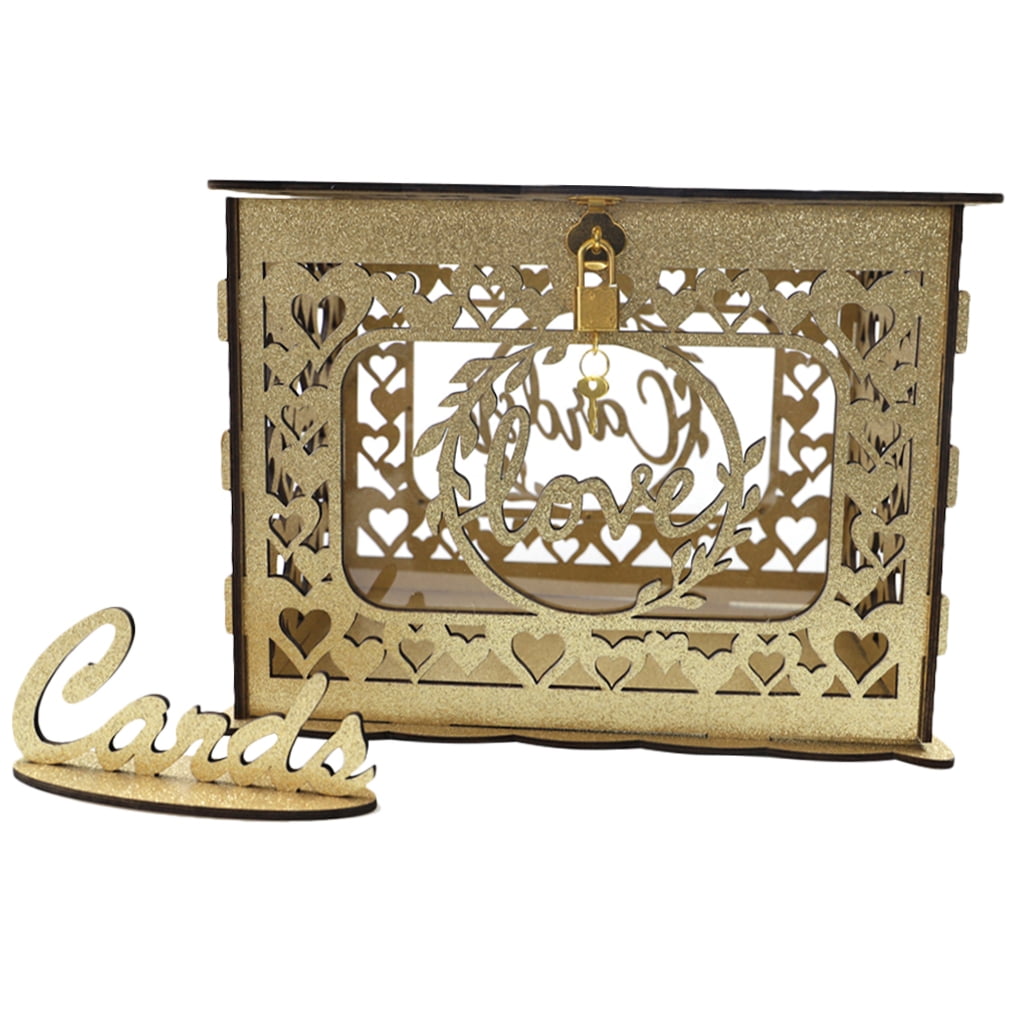 OUNONA Wedding Card Holder Anniversary Boxes Bridesmaid Cute with Lids