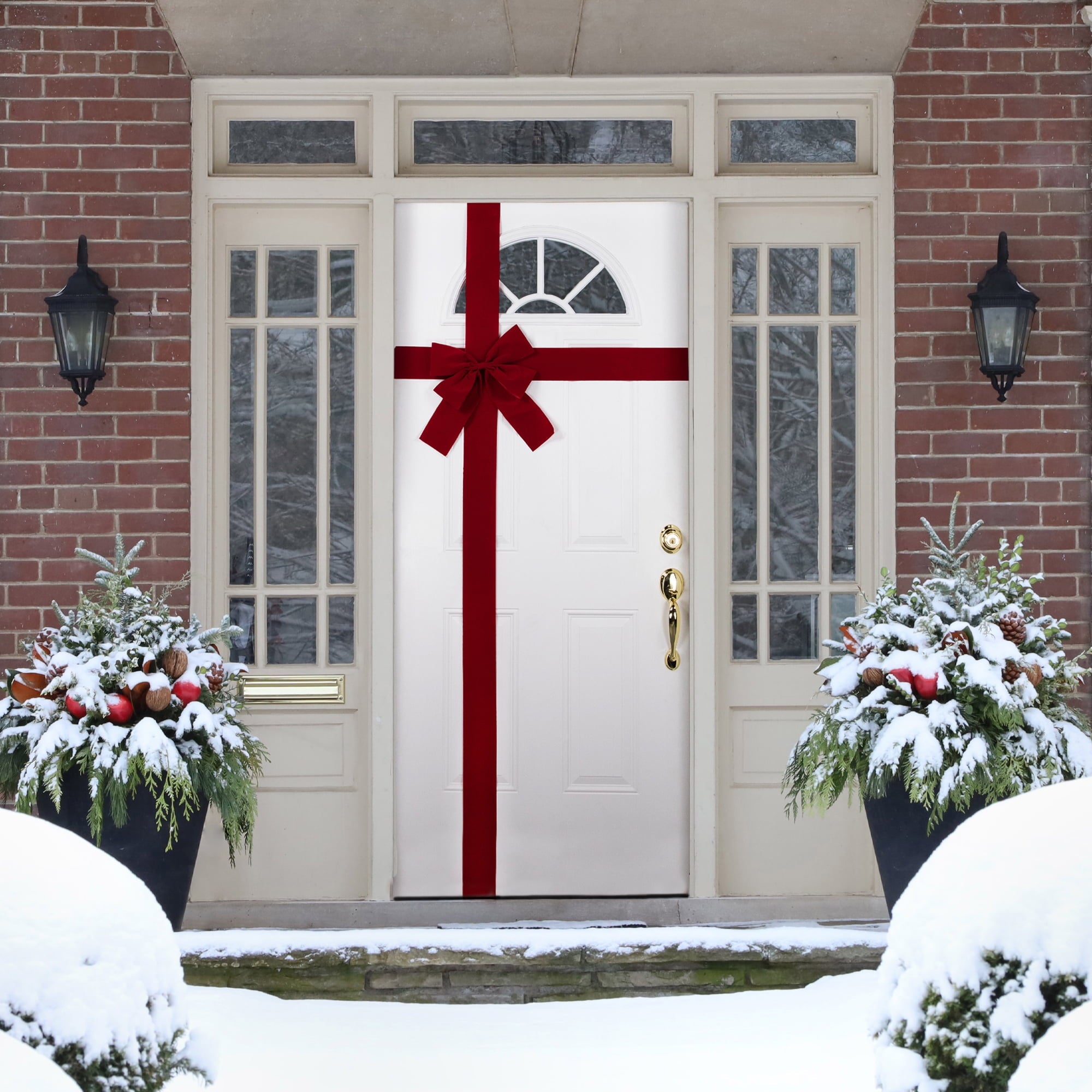 Northlight 14' Classic Red Velvet Christmas Door Bow