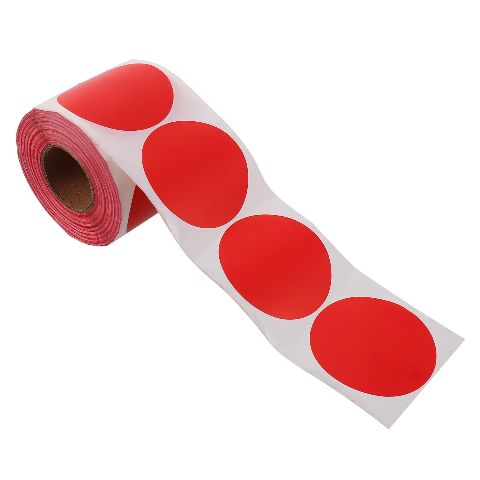 GOOHOCHY  Colorful Label Paper Shapes Wrapping Christmas Tags Stickers Round Gift Red
