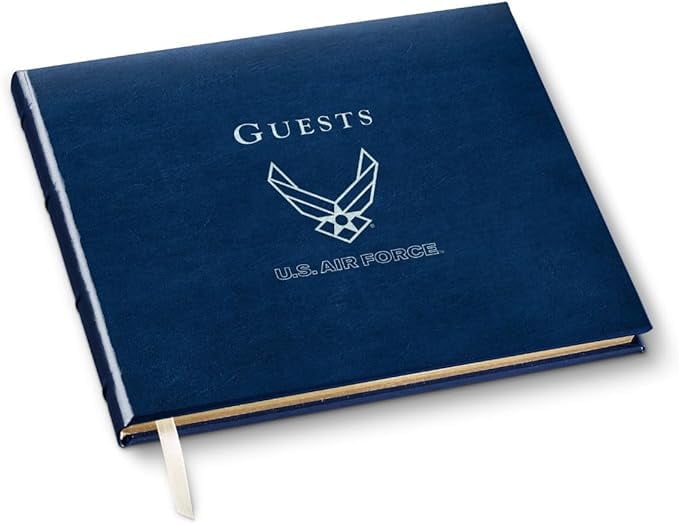 Gallery Leather Guest Book - Freeport Metallic Gold - 7" x 9"